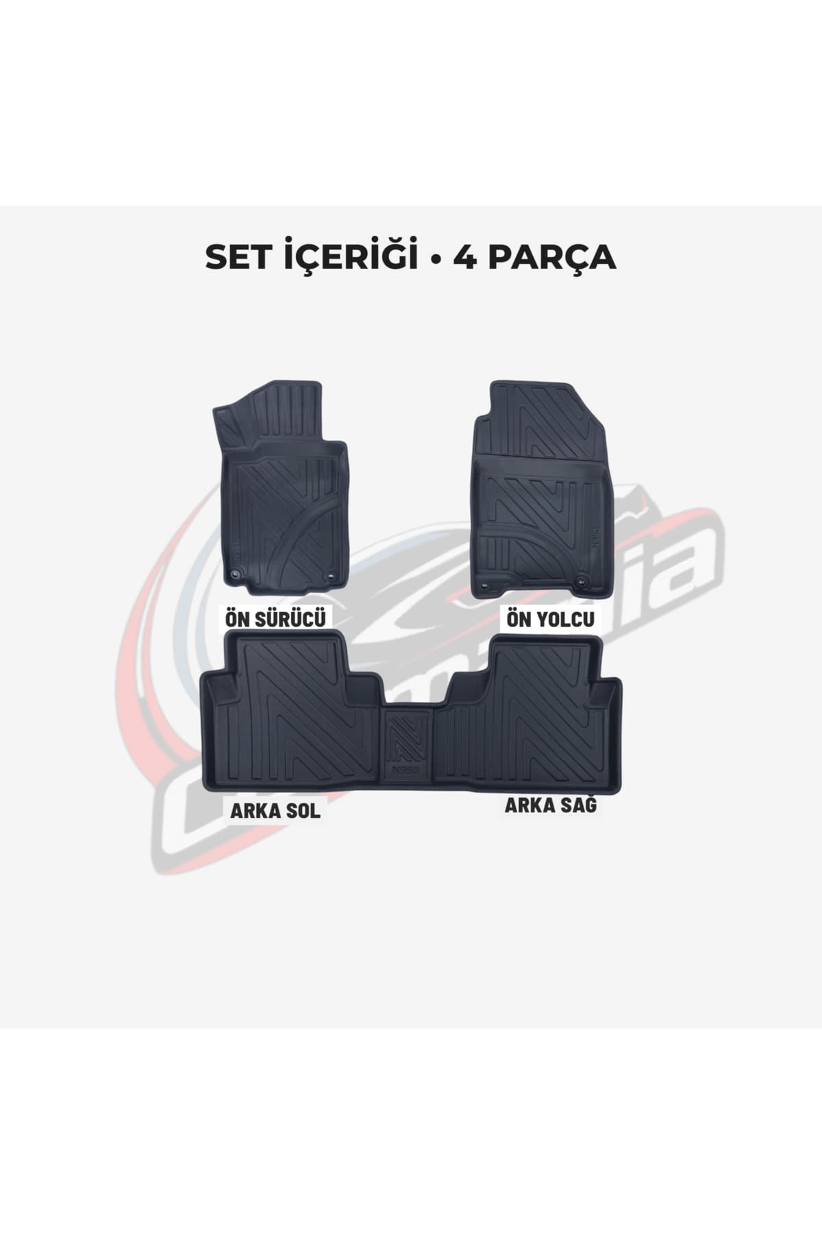 CarMania Honda Cr-V 4D Premium Havuzlu Paspas 2011-2017 Arası Uyumlu