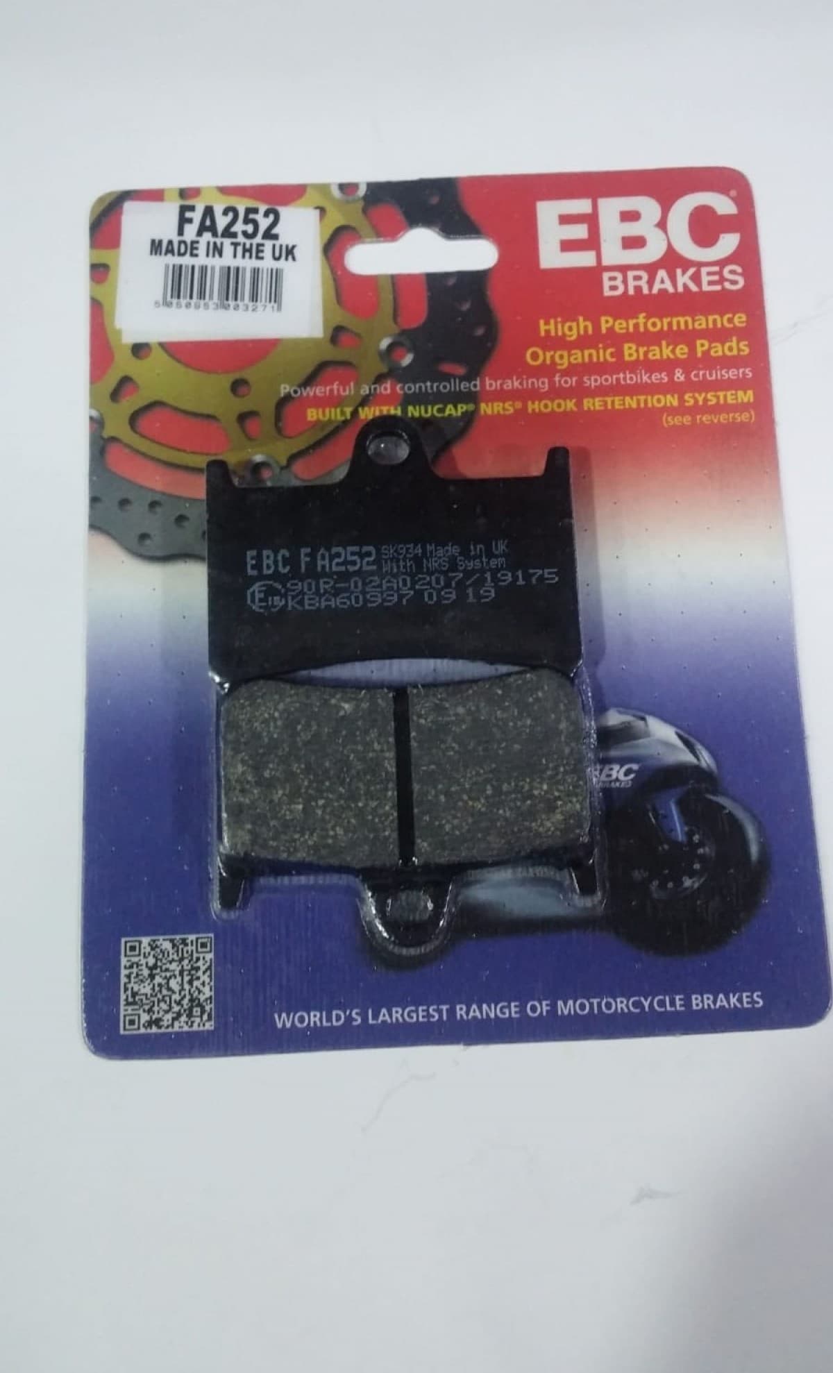 Ebc Fren Balatası Organik Fa252 Yamaha Tracer 700 Ön 2016-2021