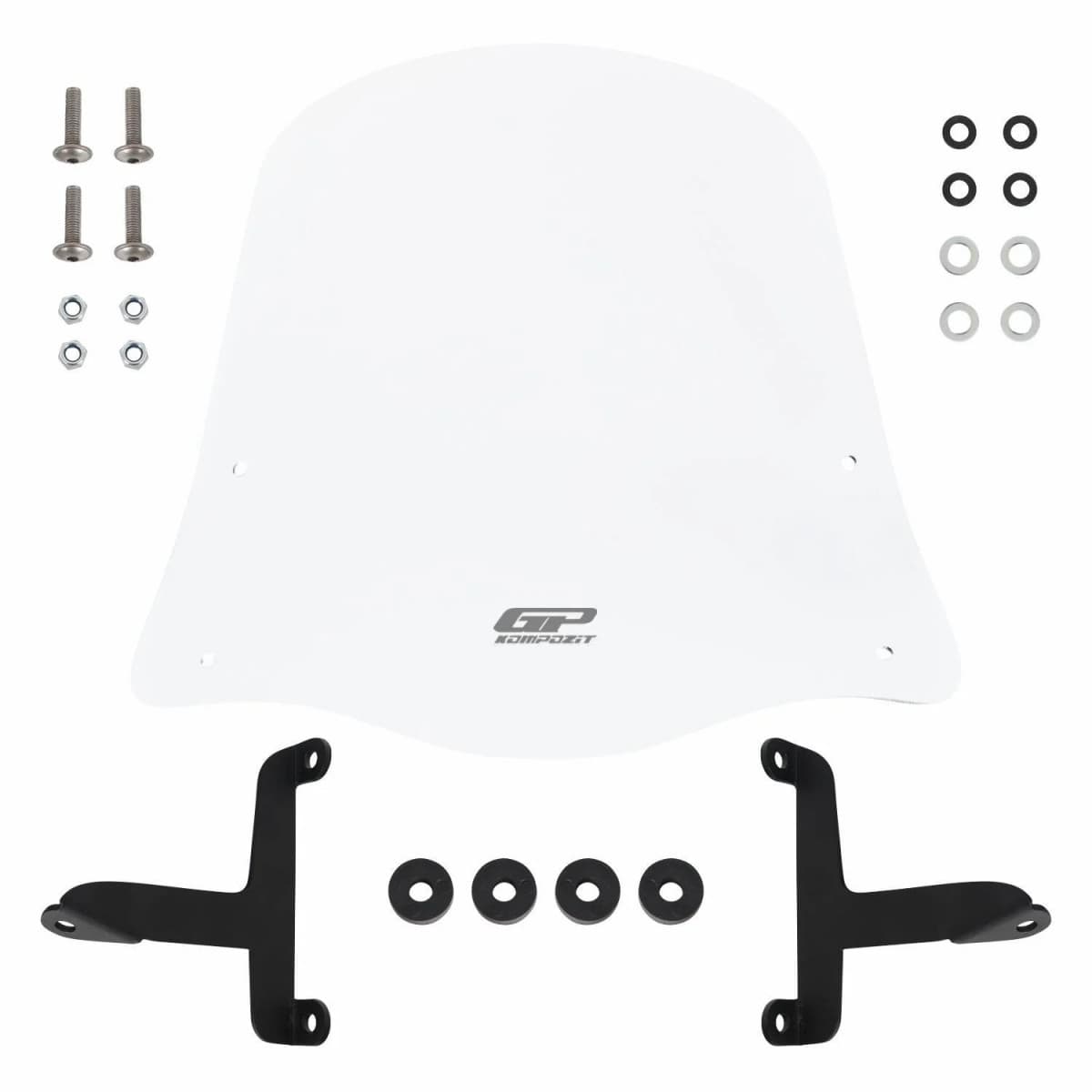 Gp Kompozit Siperlik Tur Camı Şeffaf Spacy Fızy Actıva 125 Scooter 42 Cm