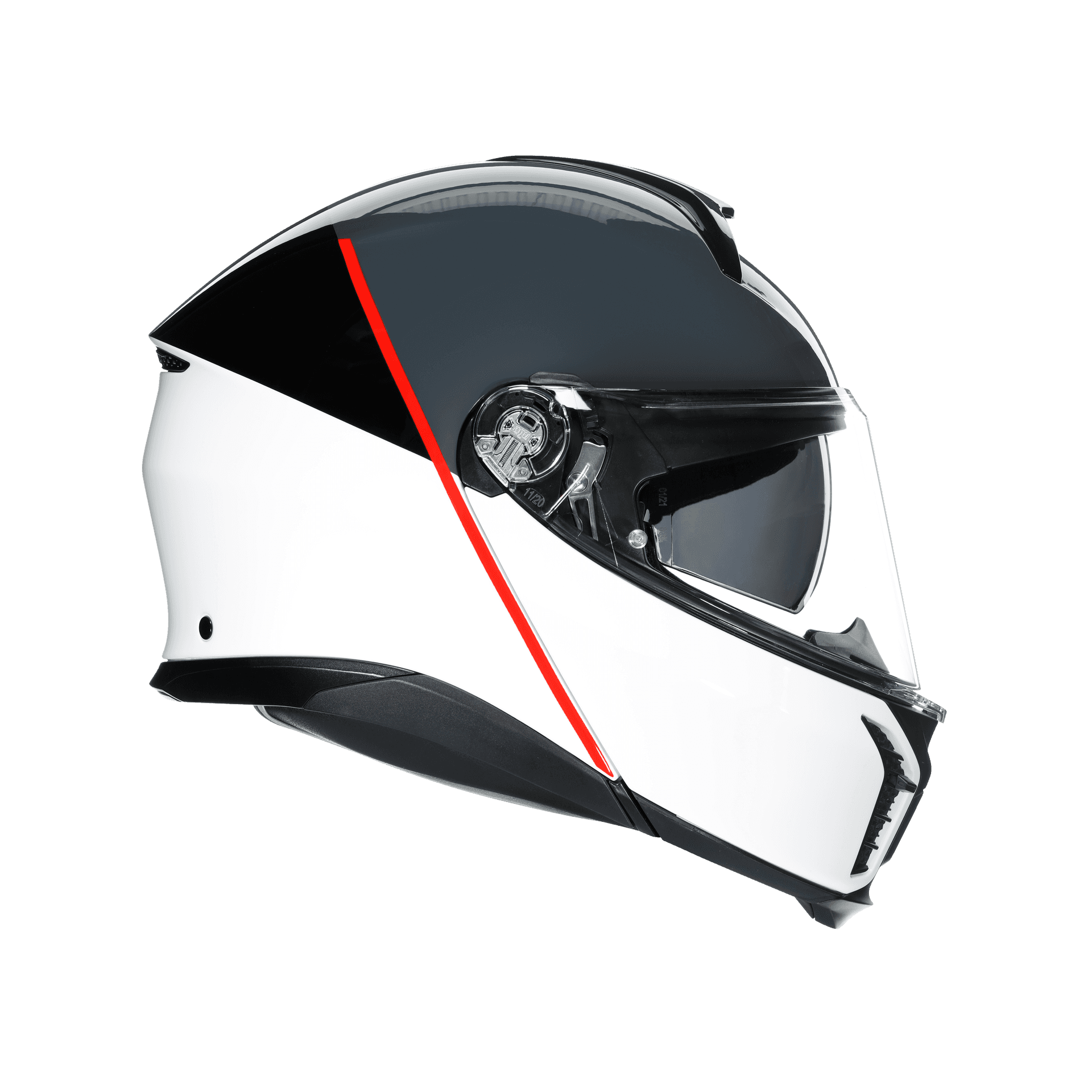 Agv Agv Tourmodular Mlt Balance White Grey Red Çene Açılır Kask