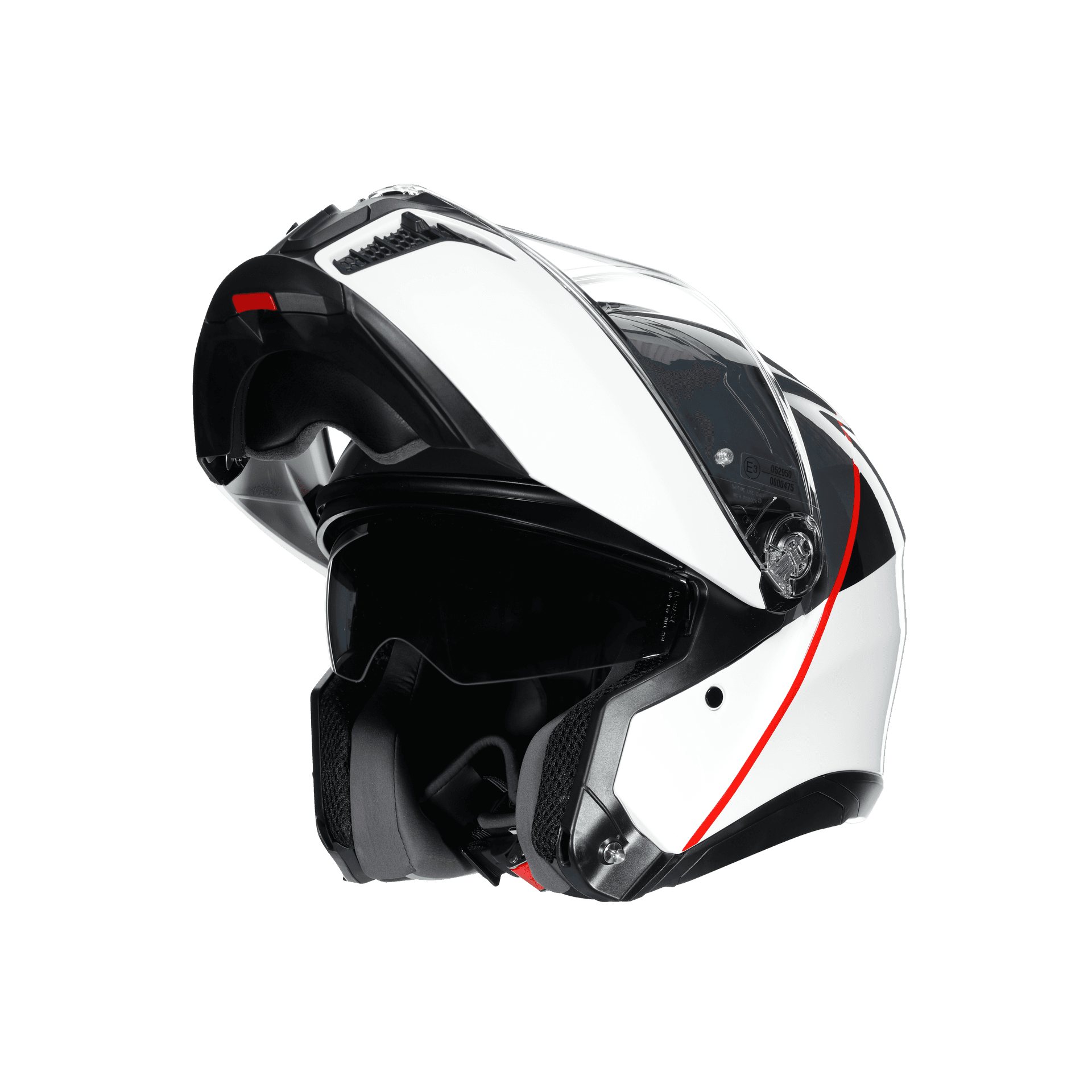 Agv Agv Tourmodular Mlt Balance White Grey Red Çene Açılır Kask