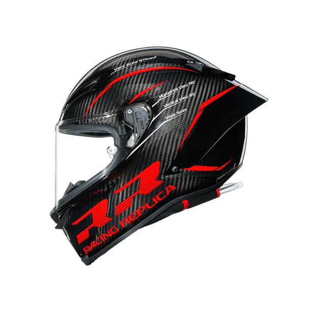 Agv Agv Pista Gp RR  Performance Carbon Red Kapalı Kask