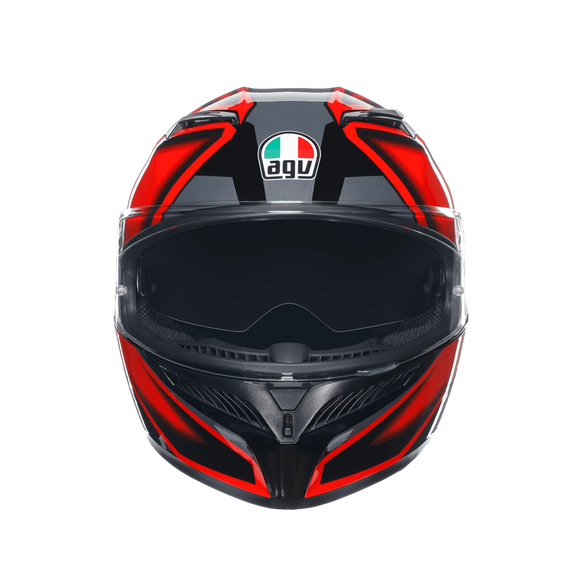 Agv Agv K3 Compound Black Red Kapalı Kask
