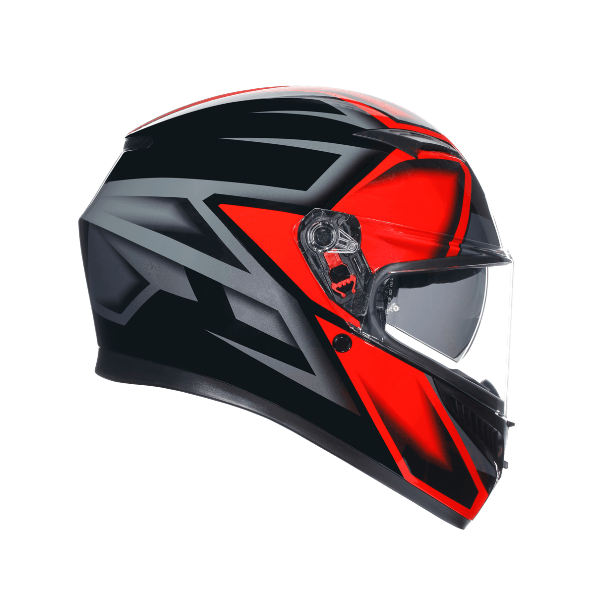Agv Agv K3 Compound Black Red Kapalı Kask