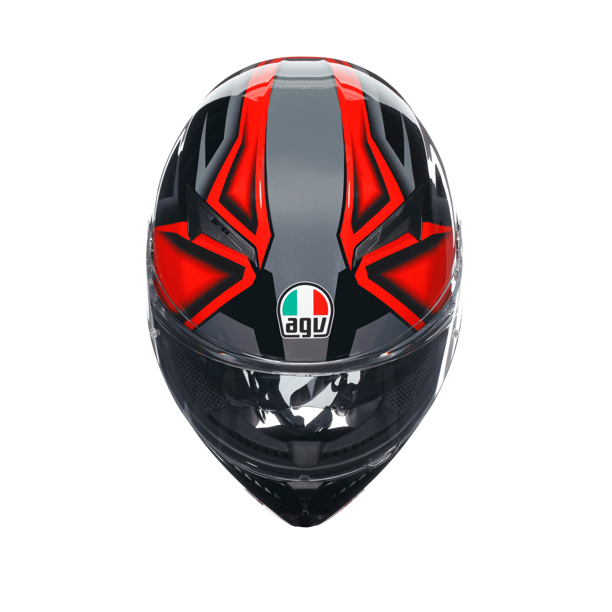 Agv Agv K3 Compound Black Red Kapalı Kask