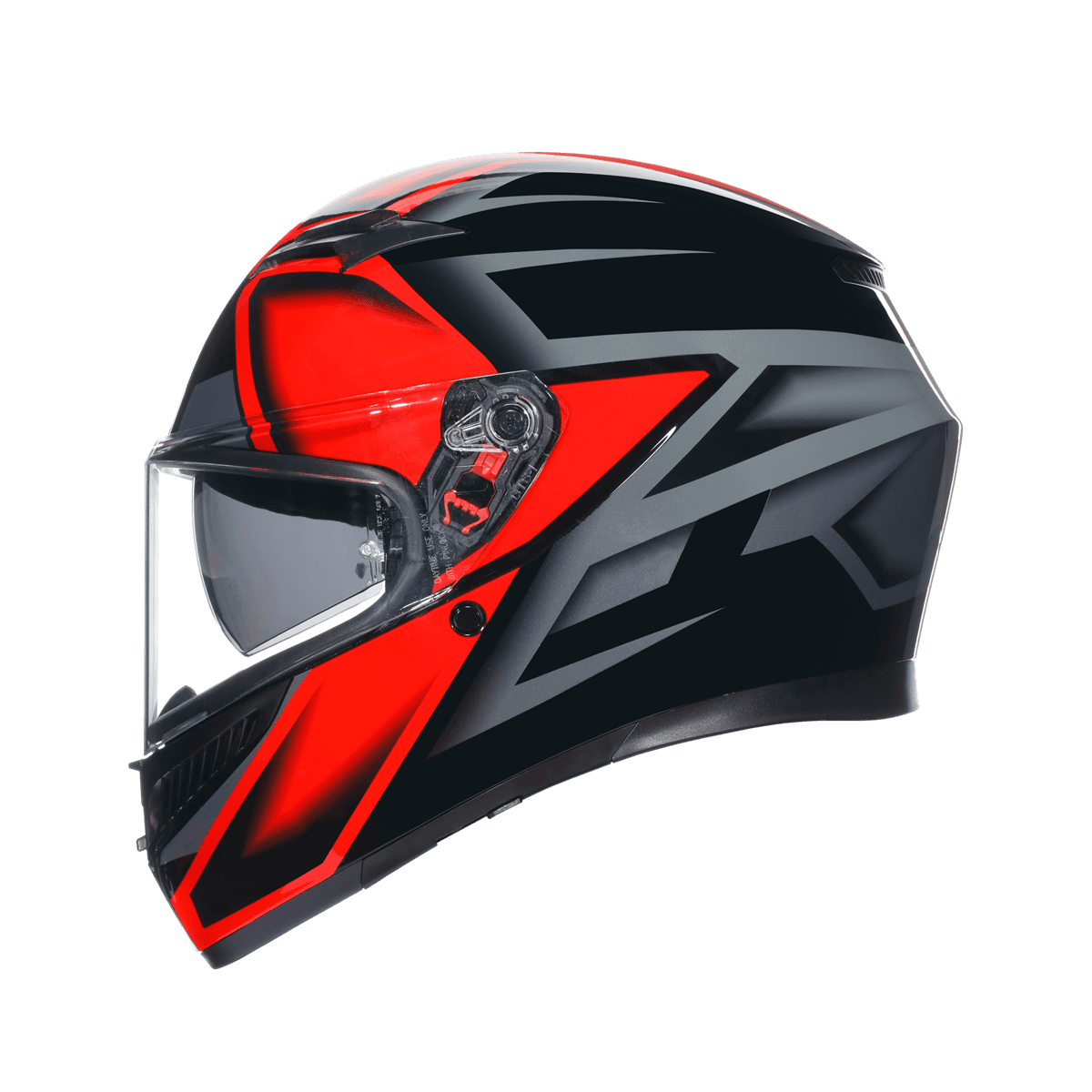 Agv Agv K3 Compound Black Red Kapalı Kask