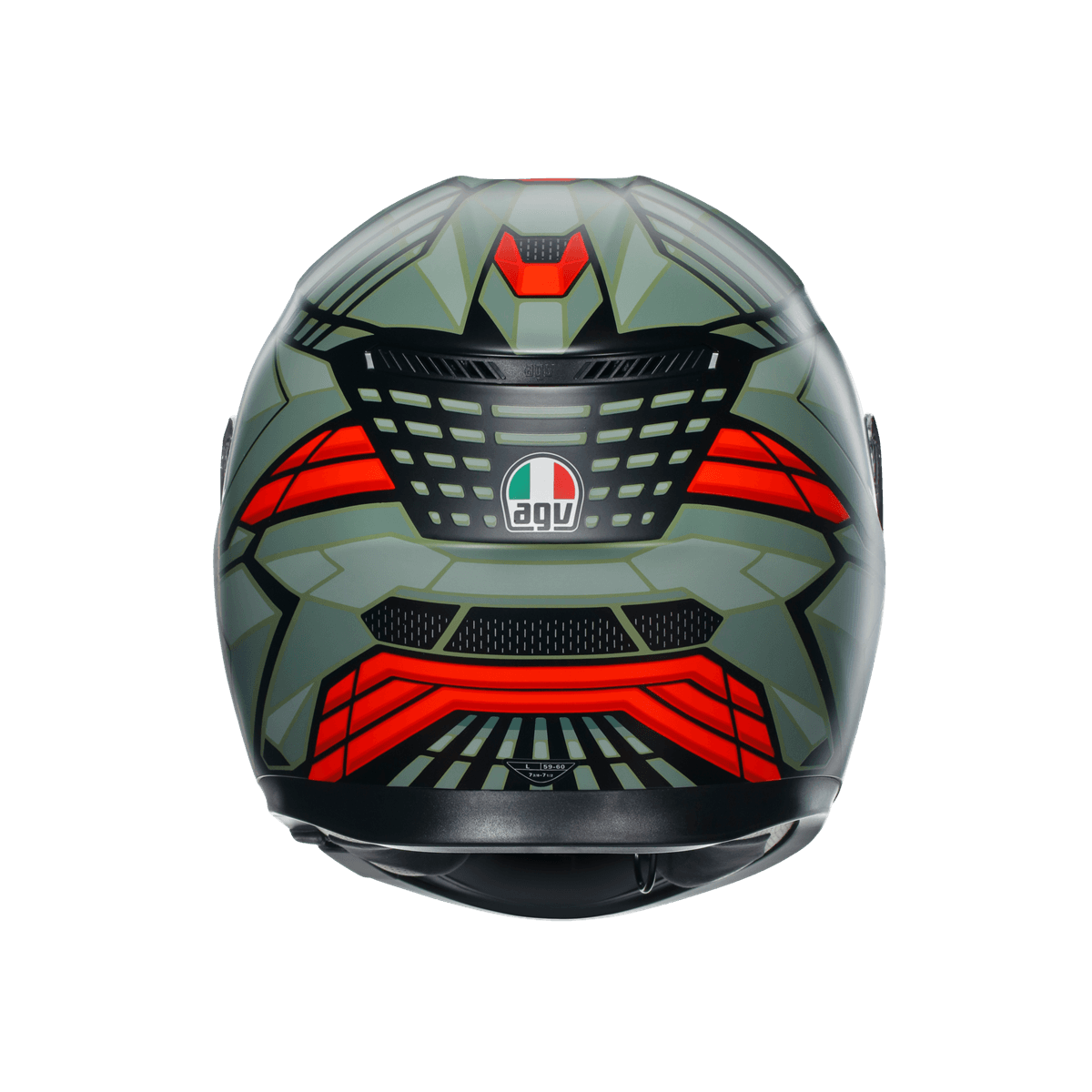 Agv Agv K3  Decept Matt Black Green Red Kapalı Kask