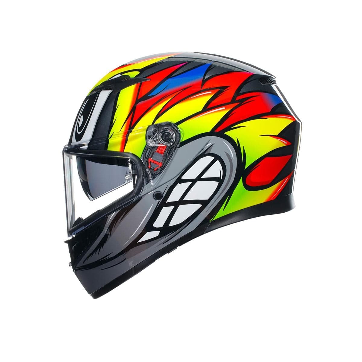 Agv Agv K3 Birdy 2.0 Grey Yellow Red Kapalı Kask