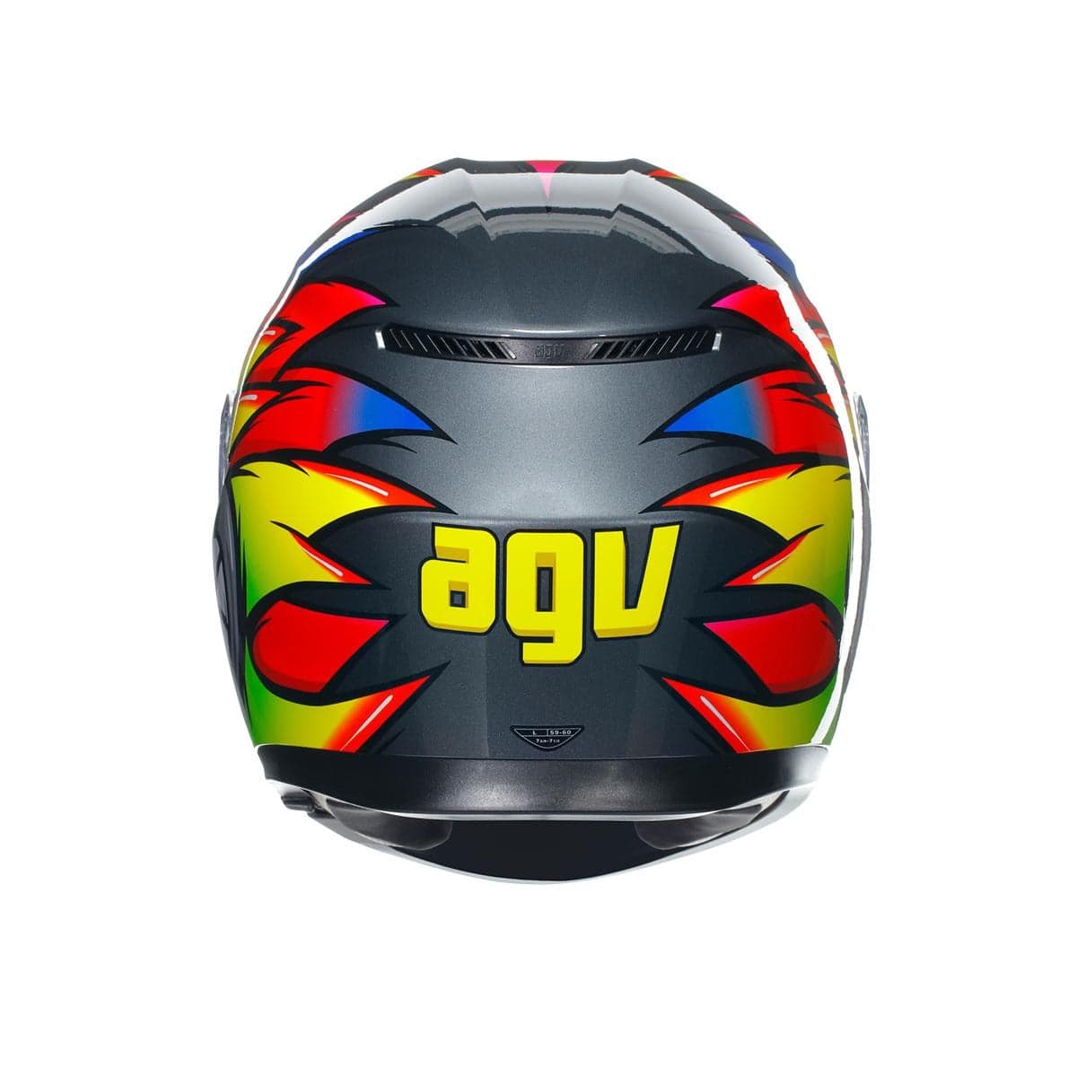Agv Agv K3 Birdy 2.0 Grey Yellow Red Kapalı Kask