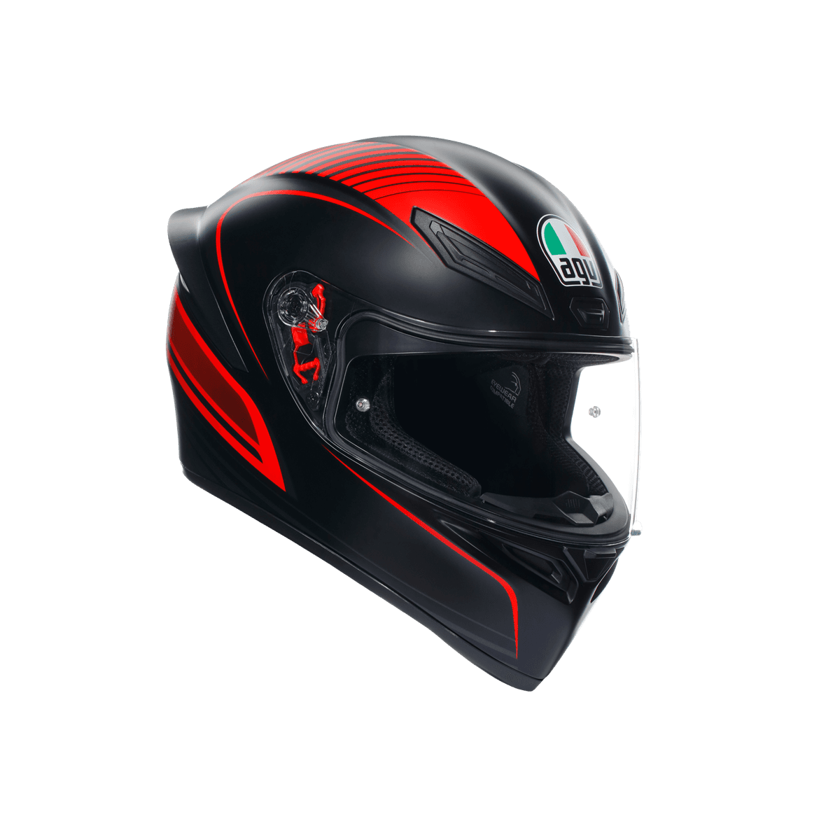 Agv Agv K1 S Warmup Matt Black Red Kapalı Kask