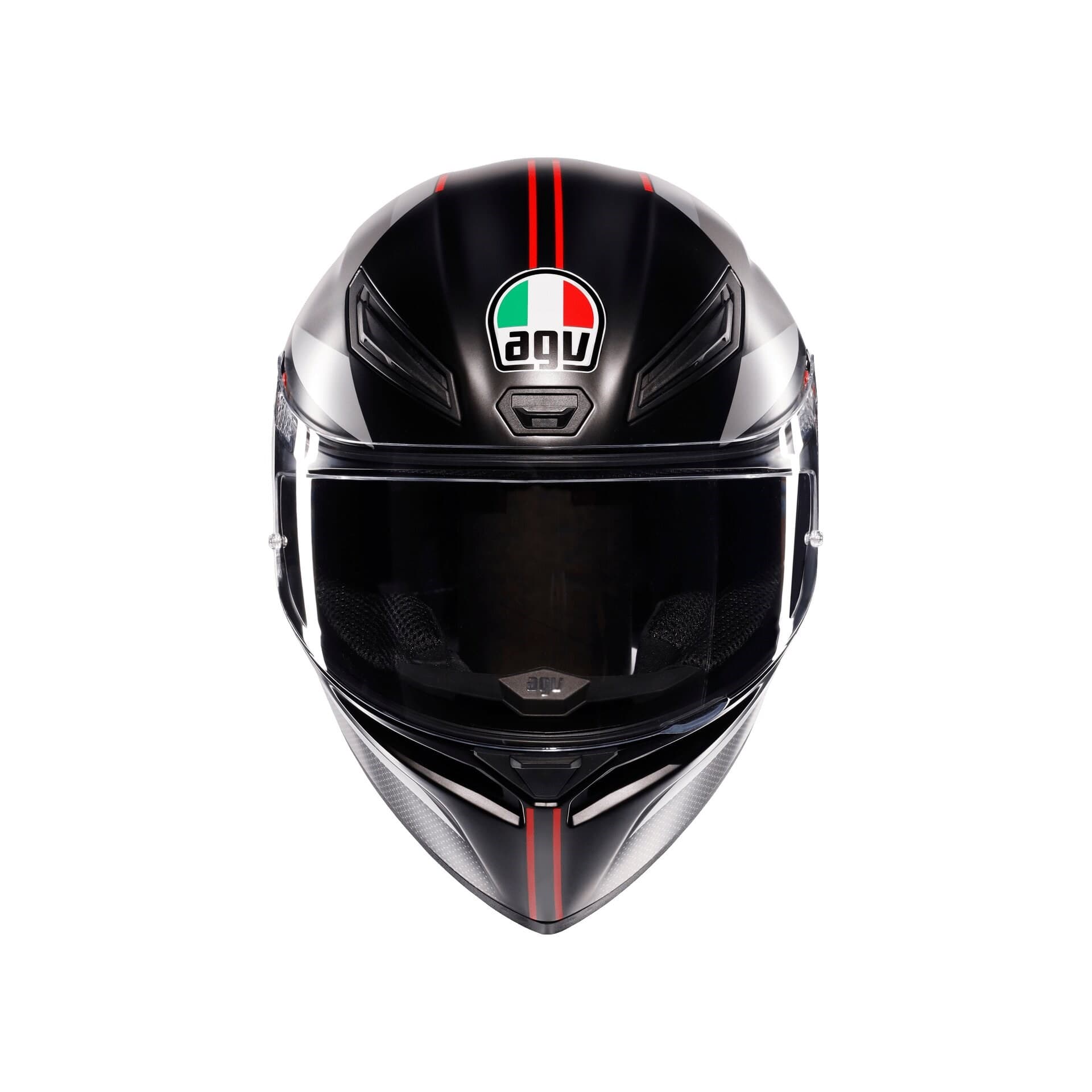 Agv Agv K1 S Lap Matt Black Grey Red Kapalı Kask