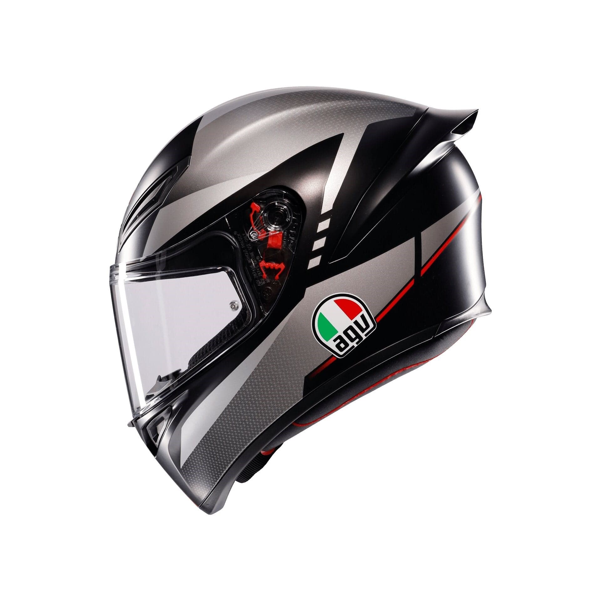 Agv Agv K1 S Lap Matt Black Grey Red Kapalı Kask