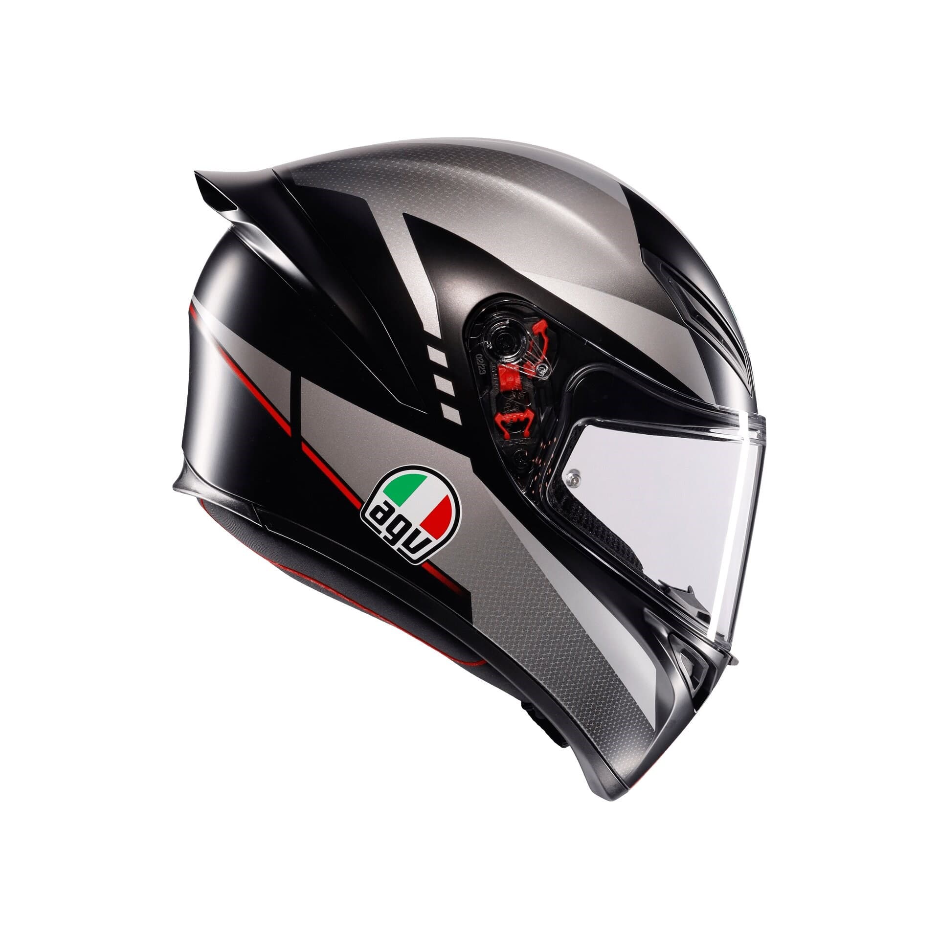 Agv Agv K1 S Lap Matt Black Grey Red Kapalı Kask