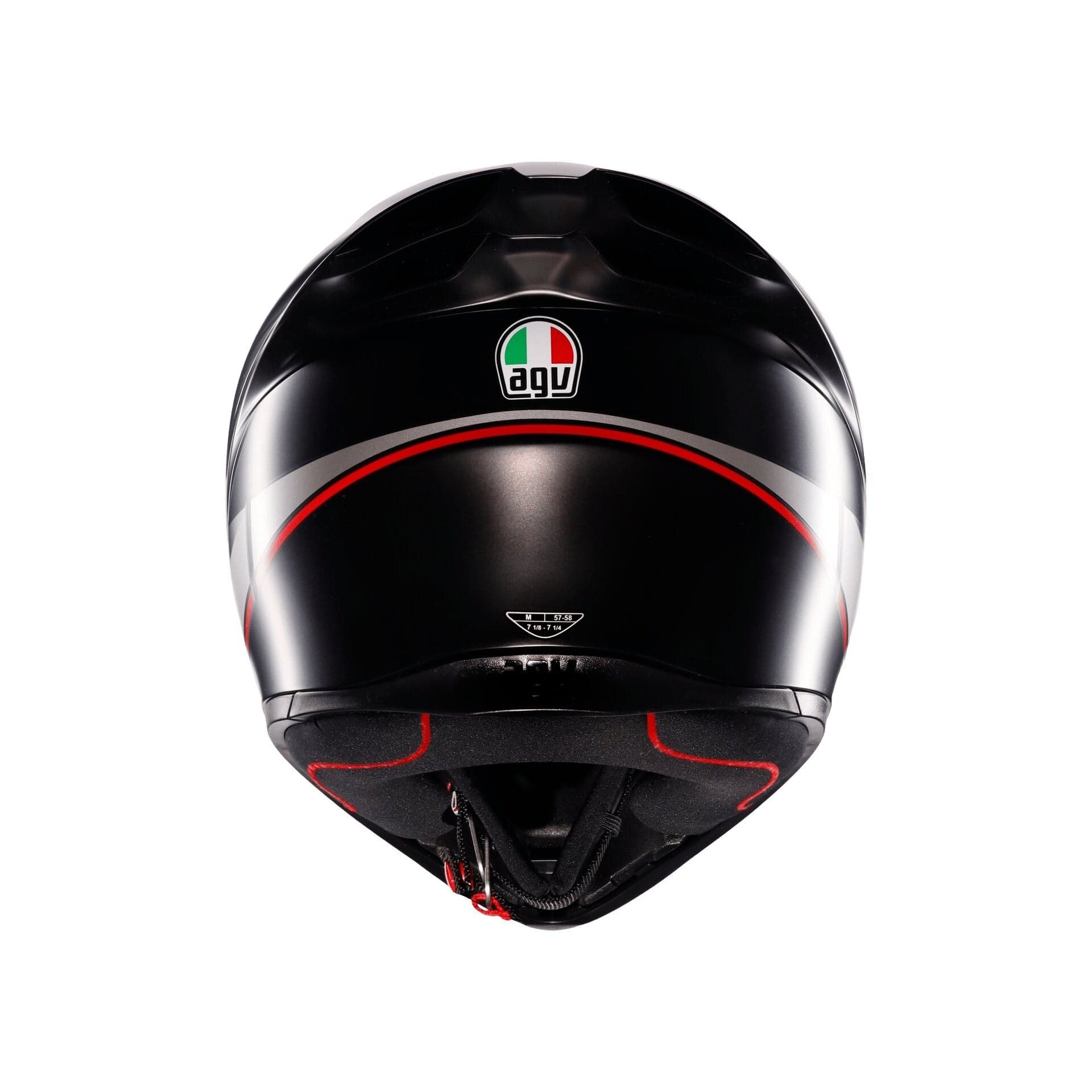 Agv Agv K1 S Lap Matt Black Grey Red Kapalı Kask
