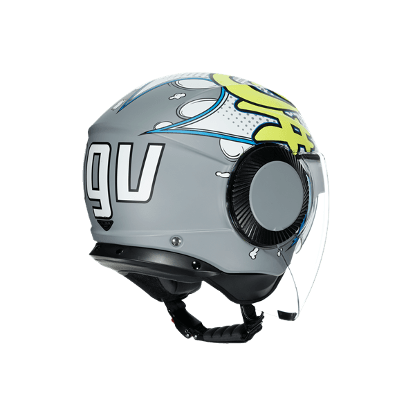Agv Agv Orbyt Multi Vibes Matt Grey Yellow Açık Kask