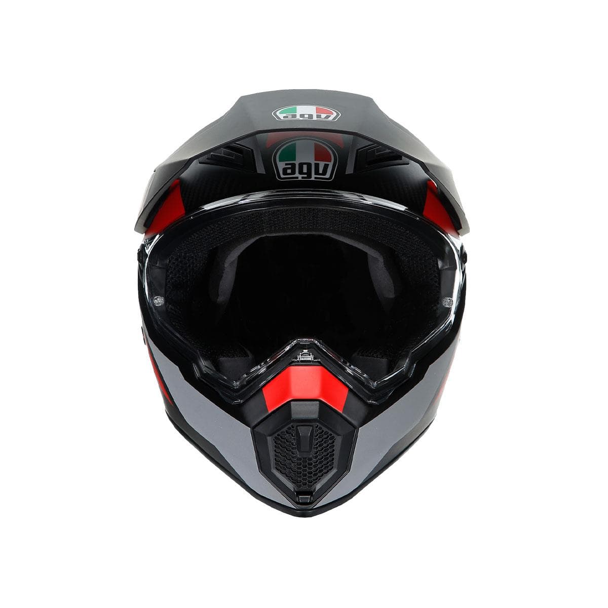 Agv Agv Ax9 Multi Refractive Adv Corbon Red Kapalı Kask