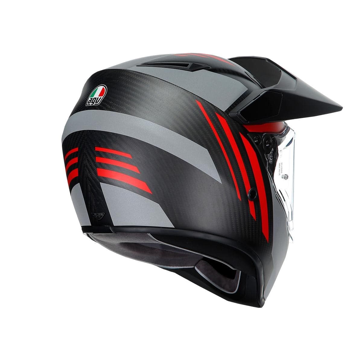 Agv Agv Ax9 Multi Refractive Adv Corbon Red Kapalı Kask