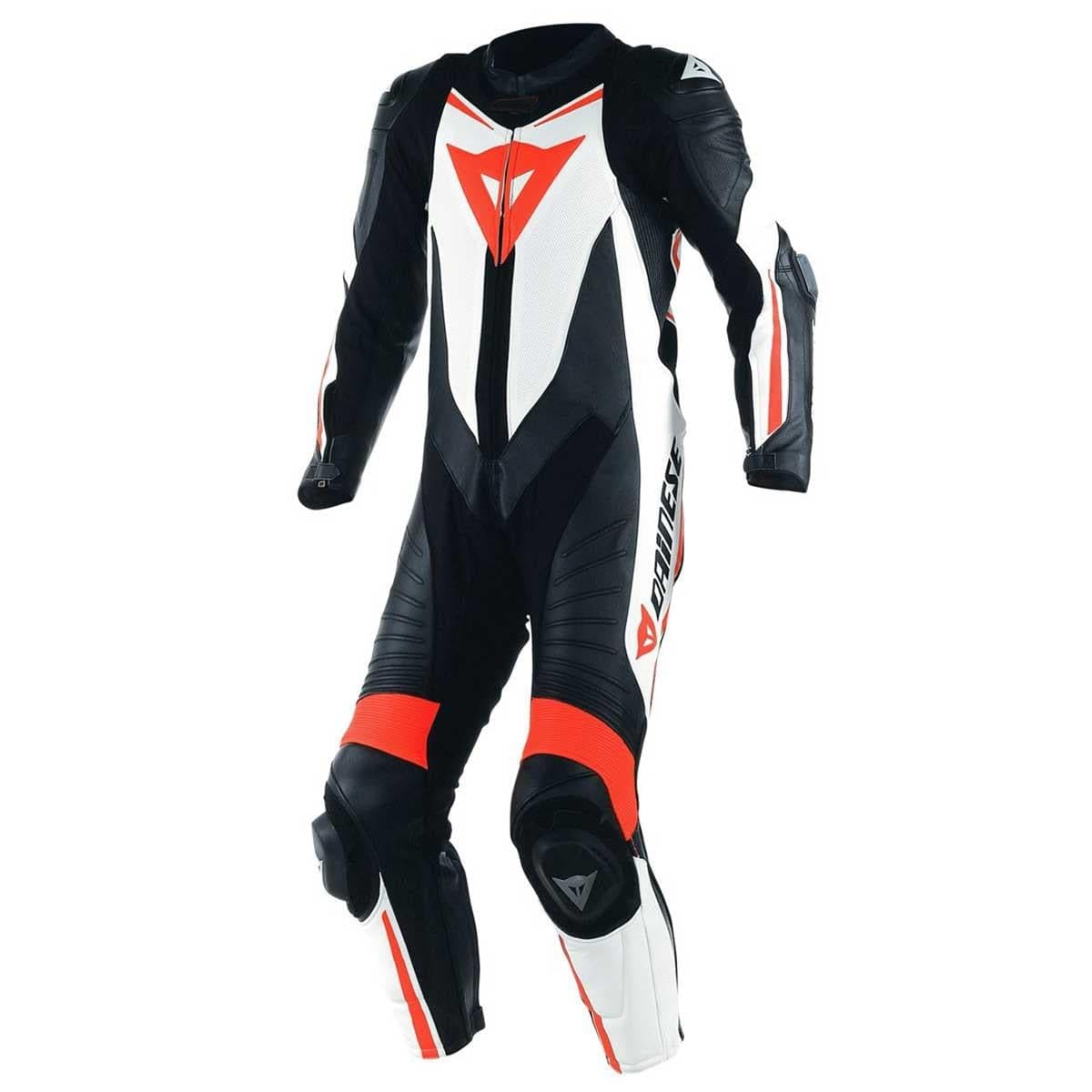 Dainese Dainese Laguna Seca D1 Black White Red Tek Parça Deri Tulum