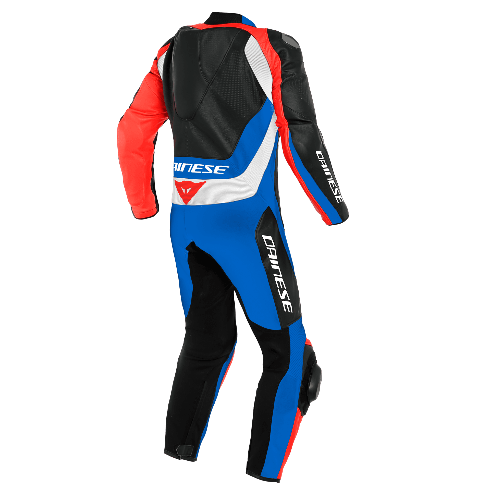 Dainese Dainese Assen Perf Suit Blk Light Blue Fluo Red Deri Tulum