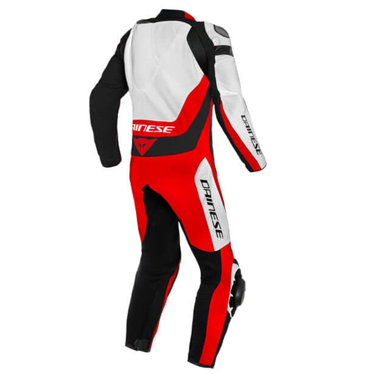 Dainese Dainese Assen 2 White Lava Red Black Tek Parça Delikli Deri Tulum