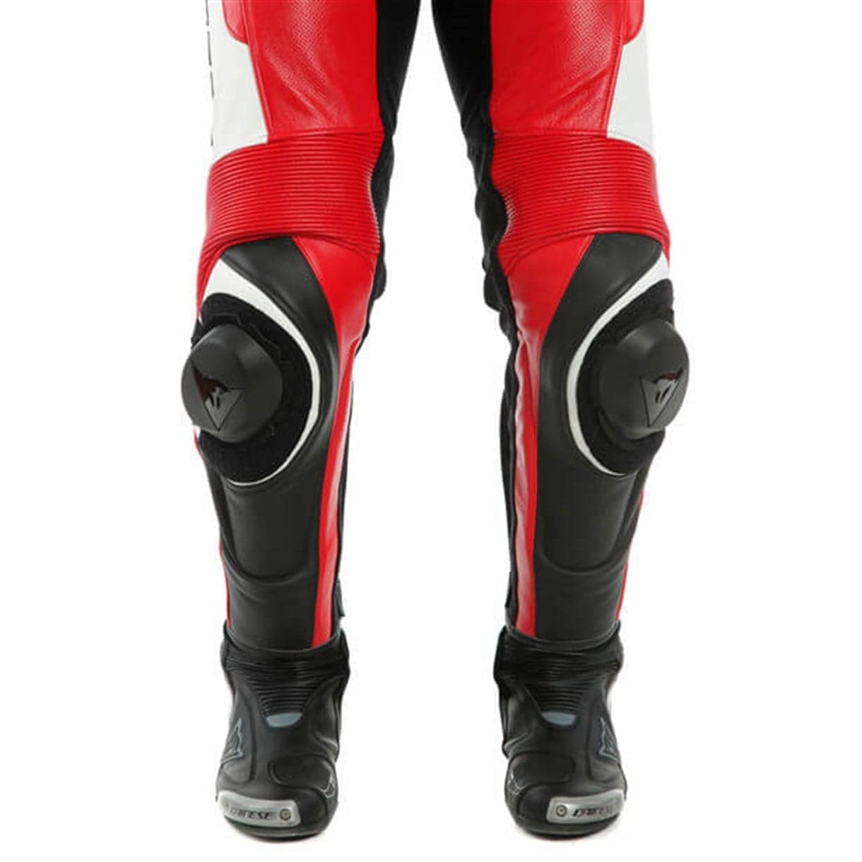 Dainese Dainese Assen 2 White Lava Red Black Tek Parça Delikli Deri Tulum