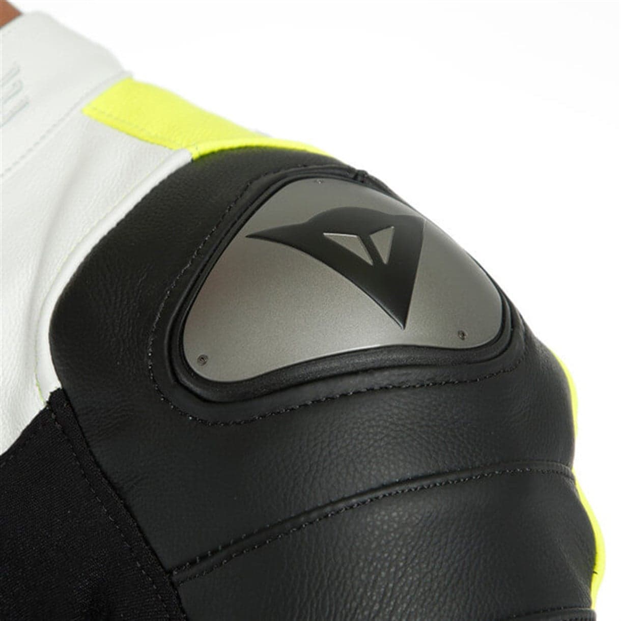 Dainese Dainese Assen 2 Black White Fluo Yellow Tek Parça Delikli Deri Tulum