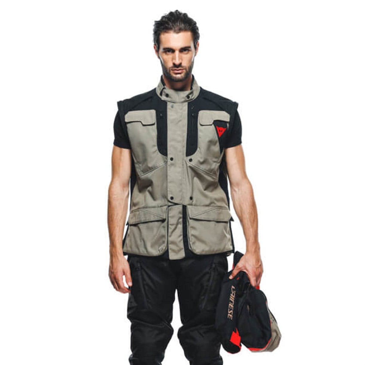 Dainese Dainese Alligator Walnut Black Lava Red Tekstil Mont