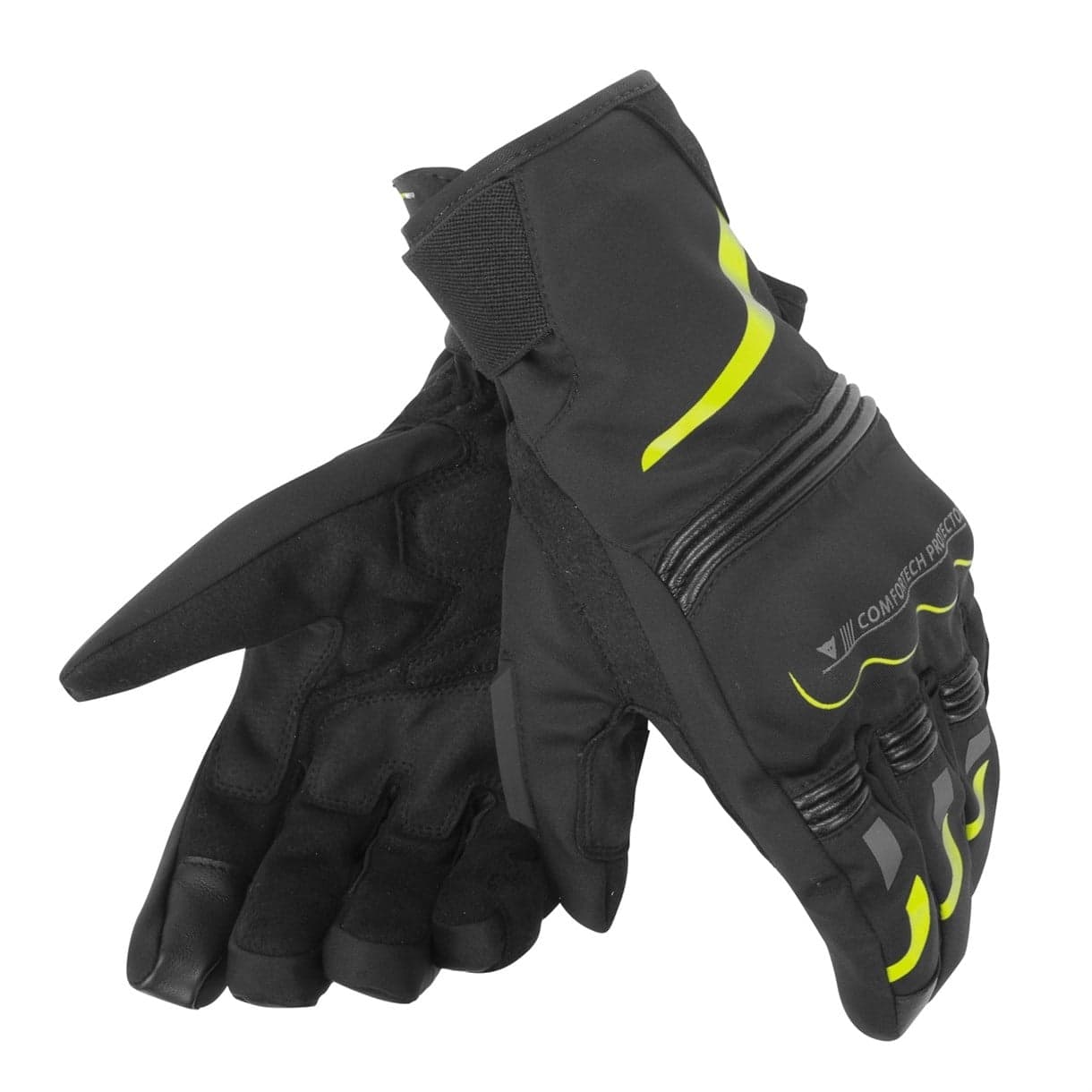 Dainese Dainese Tempest Unisex D-Dry Short Eldiven Black Yellow Fluo