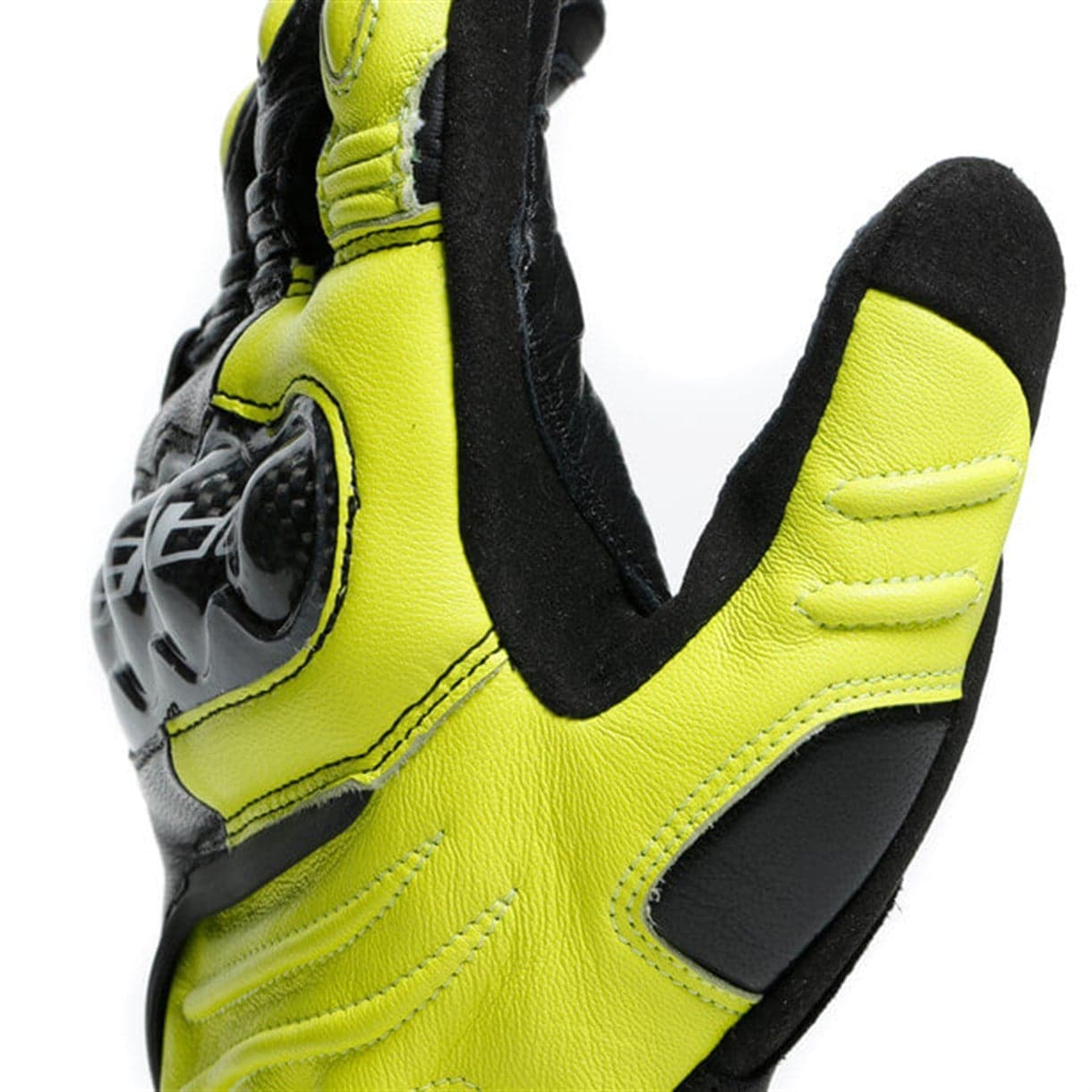 Dainese Dainese Carbon 3 Long Deri Eldiven Black Fluo White Yellow