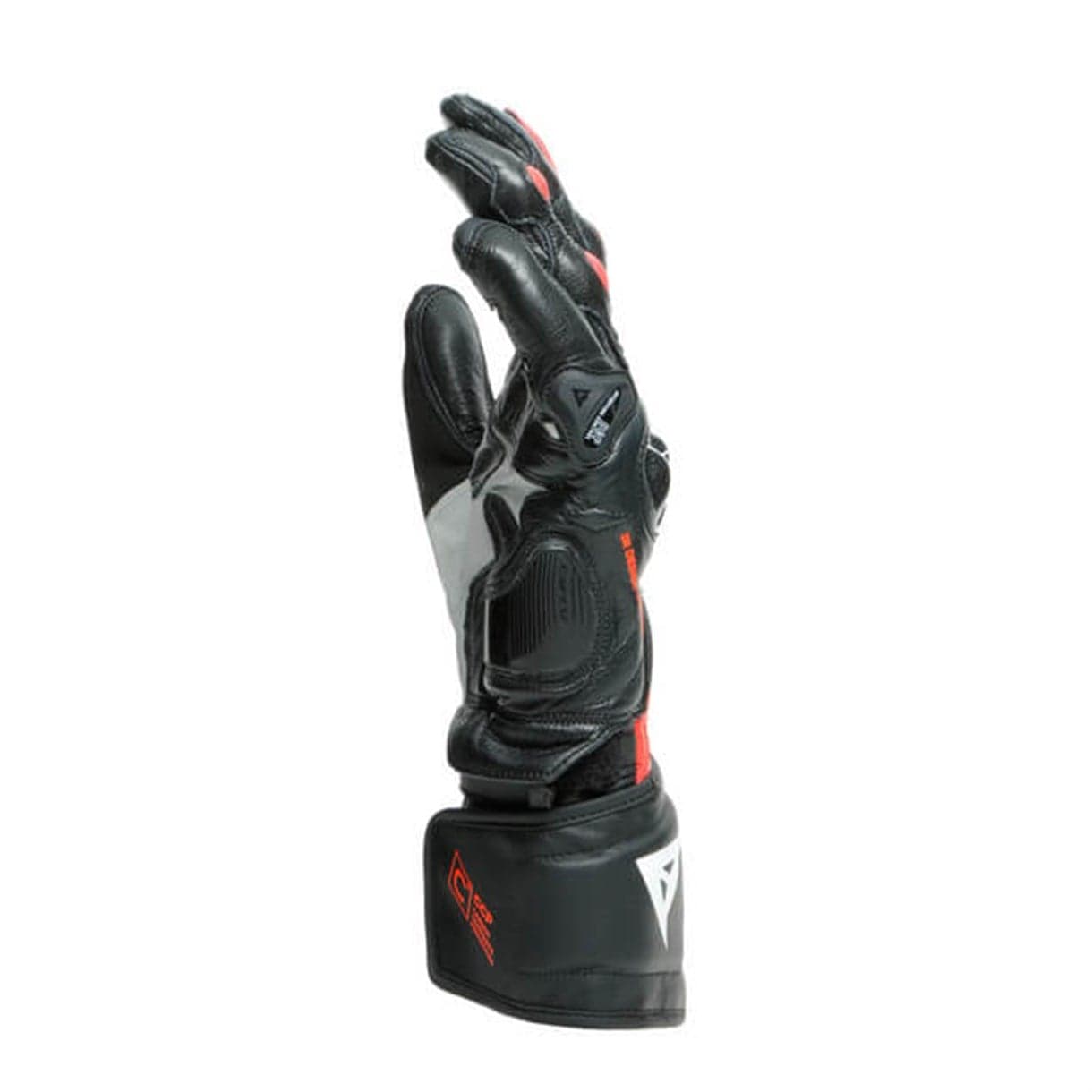 Dainese Dainese Carbon 3 Long Deri Eldiven Black Fluo Red White