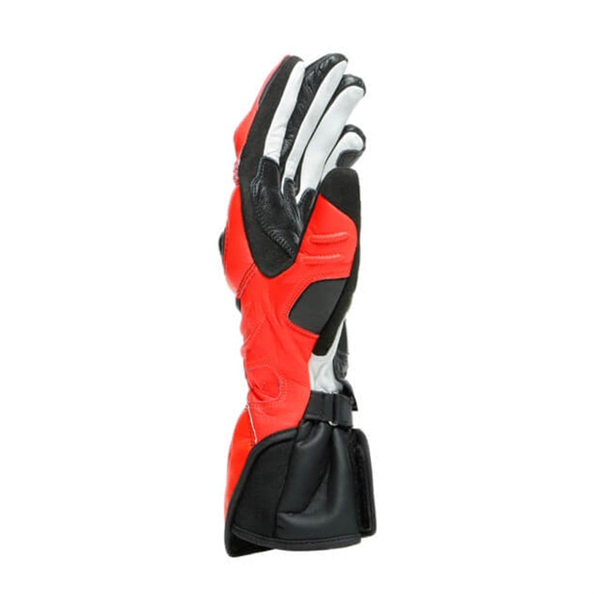 Dainese Dainese Carbon 3 Long Deri Eldiven Black Fluo Red White