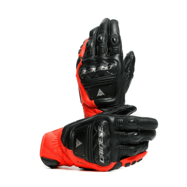 Dainese Dainese 4 Stroke 2 Black Fluo Red Deri Eldiven