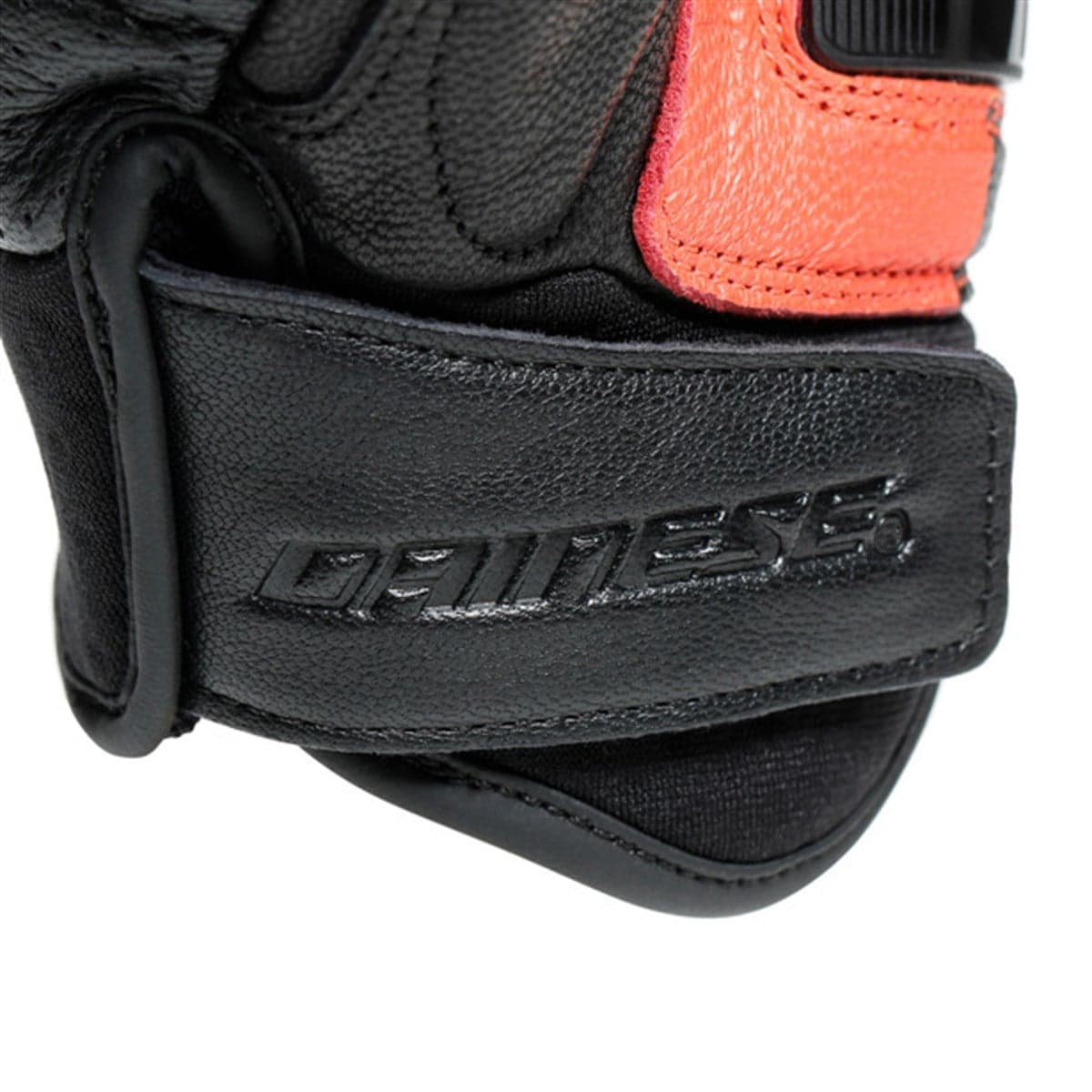 Dainese Dainese X-Ride Deri Eldiven Black Fluo Red