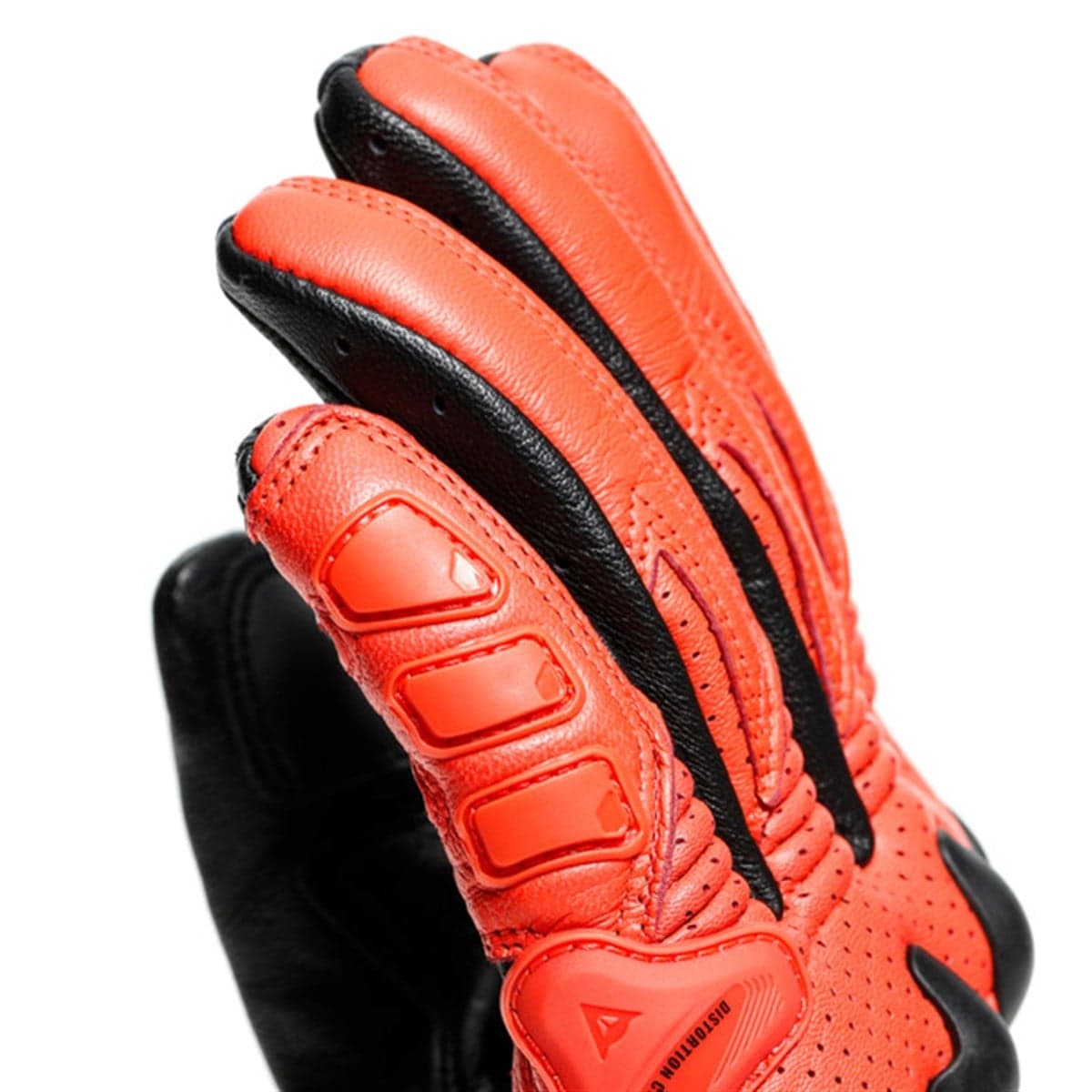 Dainese Dainese X-Ride Deri Eldiven Black Fluo Red