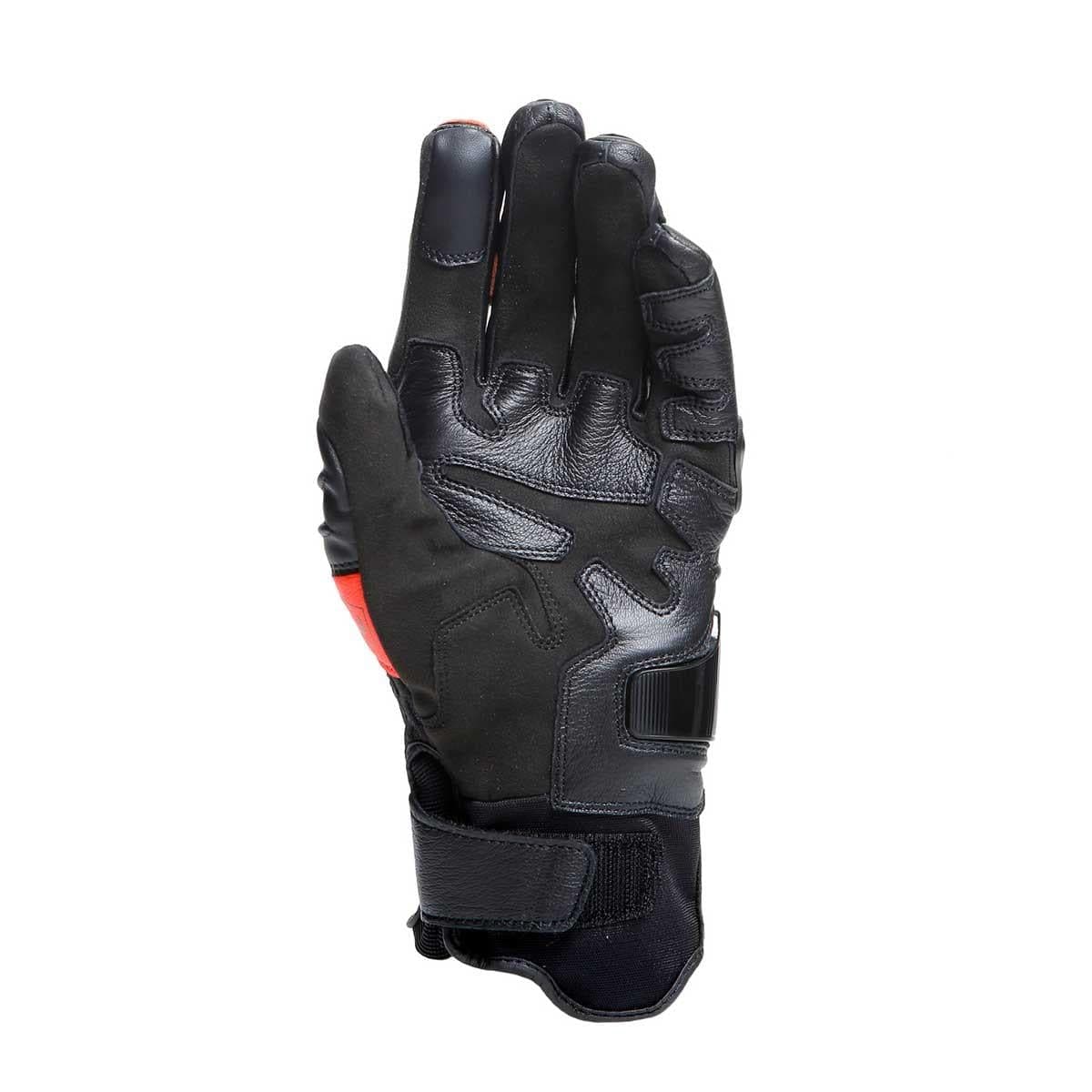 Dainese Dainese Carbon 4 Short Black Fluo Red Deri Eldiven