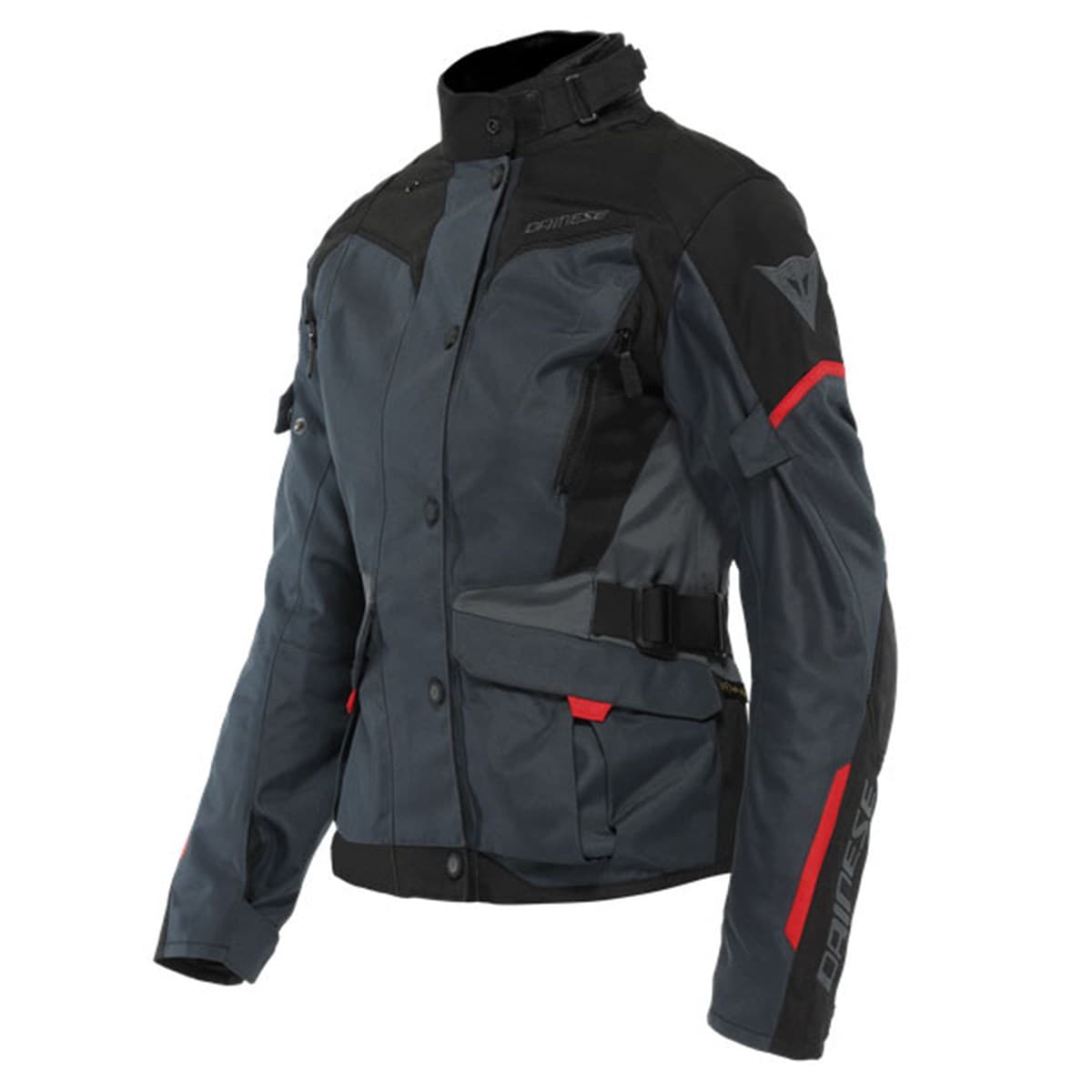 Dainese Dainese Tempest 3 Ebony Black Lava Red D-Dry Kadın Mont