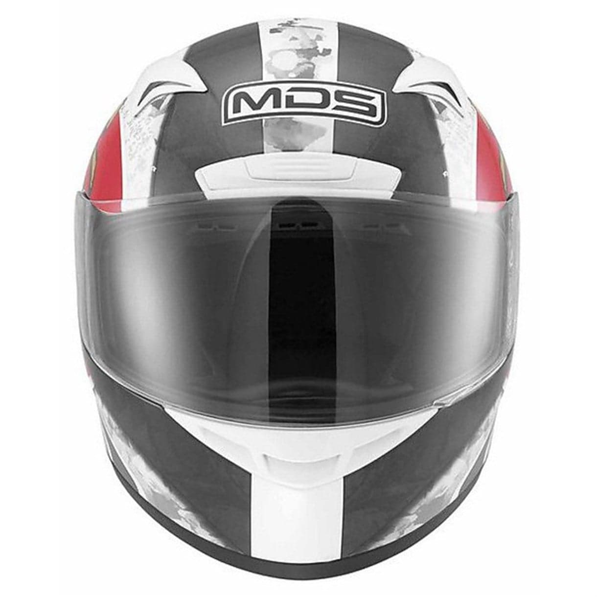 Mds Mds M13 Ronnin White Red Kapalı Kask