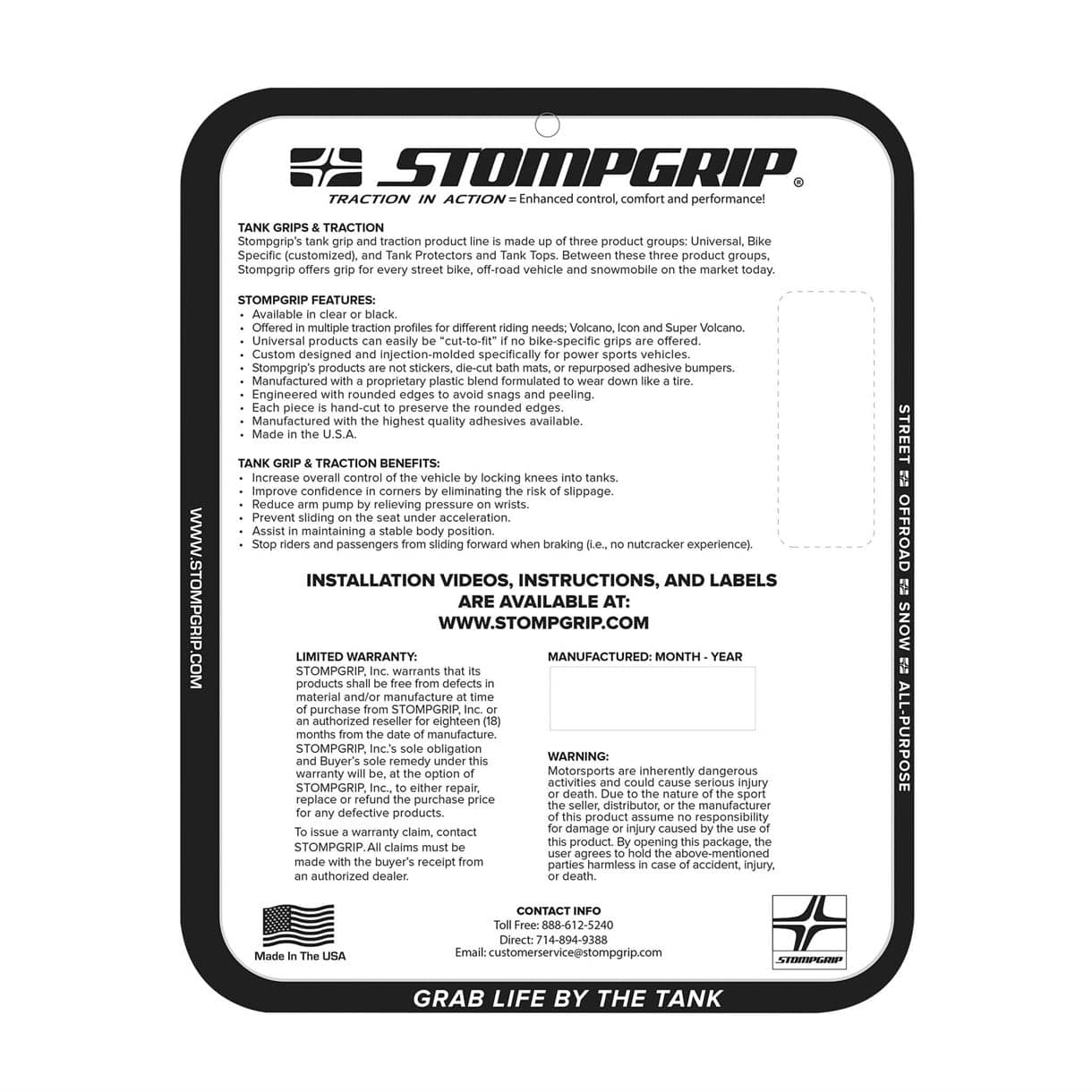 Stompgrip Stompgrip Kawasaki Ninja Zx-10r Şeffaf Depo Pad