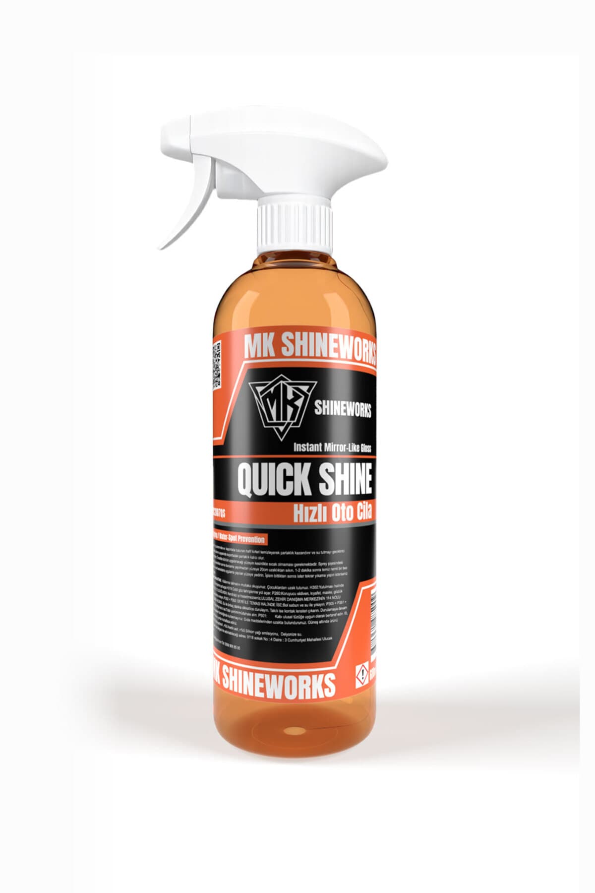 MK SHINEWORKS QUICKSHINE 500 ML | Seramik Katkılı Hızlı Cila | Wax | Nano Boya Koruma | Islak Görünüm