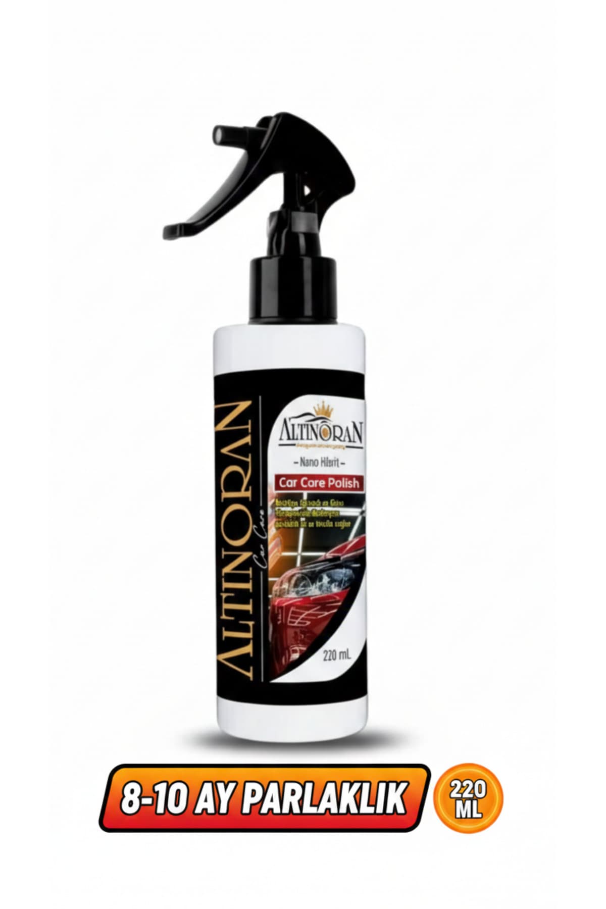 Altınoran Nano Hibrit Hızlı Cila 220ml - 8-10 Ay Etkili Seramik Katkılı Su İtici & Boya Koruma