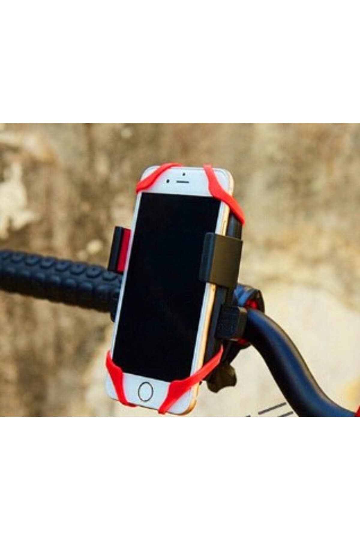 Bisiklet Telefon Tutucu | Titreşim Önleyici Lastik Destekli Standlı Gidon Telefon Tutacağı | 360° Ayarlanabilir Universal Aparat