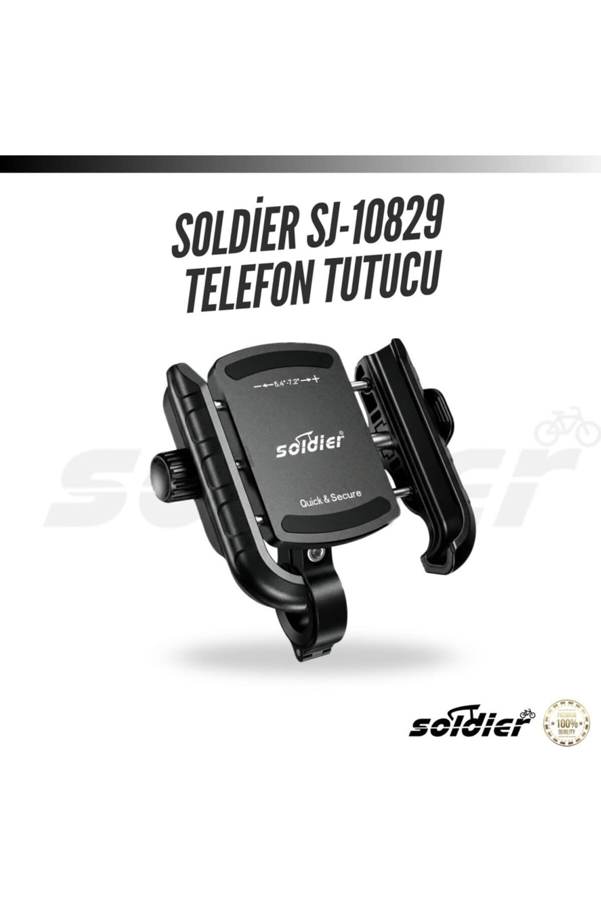 Titreşim Önleyici Motosiklet Telefon Tutucu – 360° Dönebilen Ayarlanabilir Telefon Standı – Motor Scooter Bisiklet Gidon Telefon Tutacağı