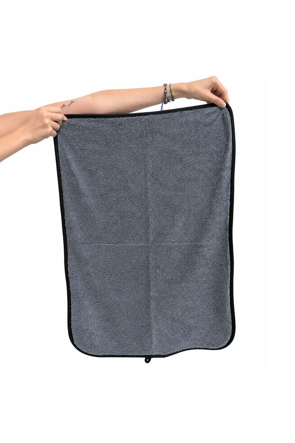Factor360 Vortex Twist Pro 700 GSM Mikrofiber Araç Kurulama Havlusu 50x70 cm - Gri