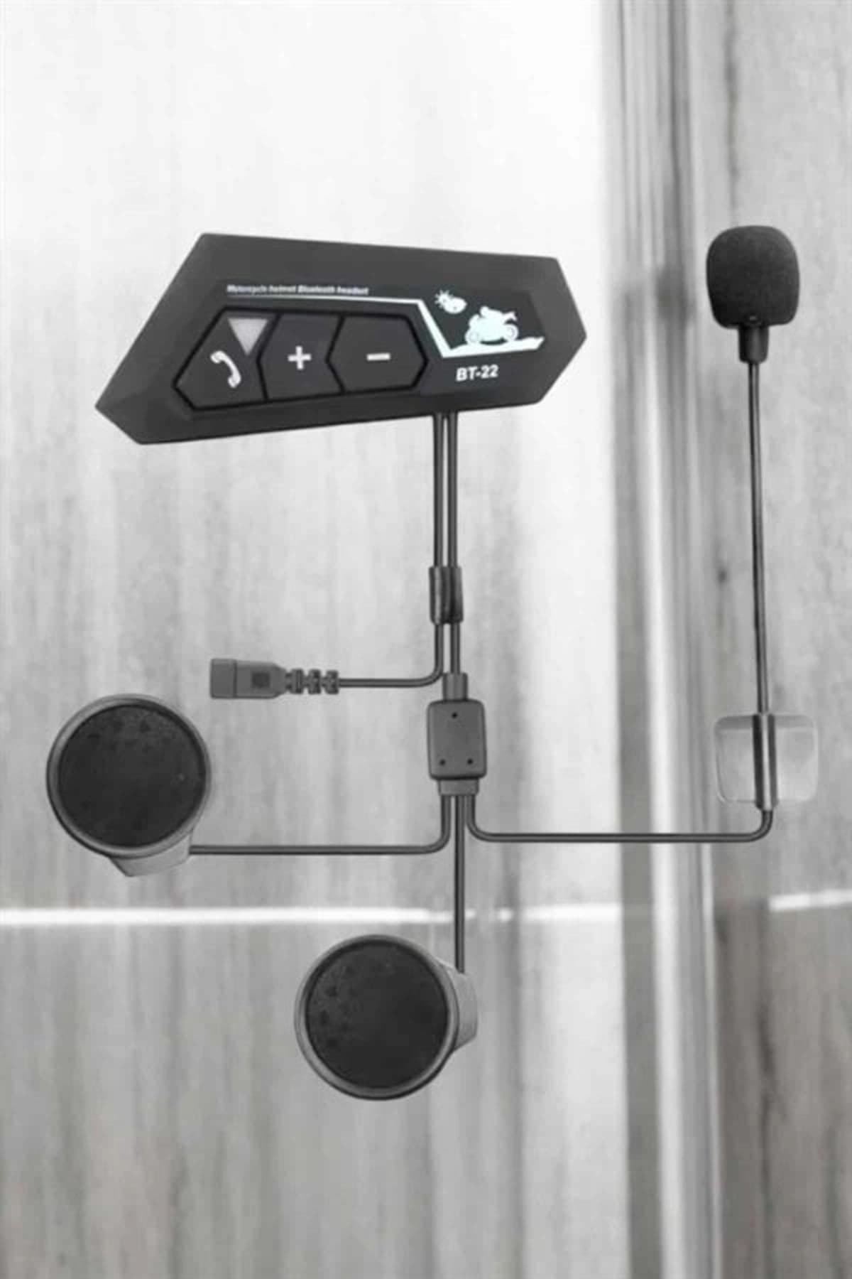 Eco Lounge İnterkom Intercom Kask Kulaklık Bt22 Bluetooth Motosiklet Kulaklık 5.0 Bluetooth