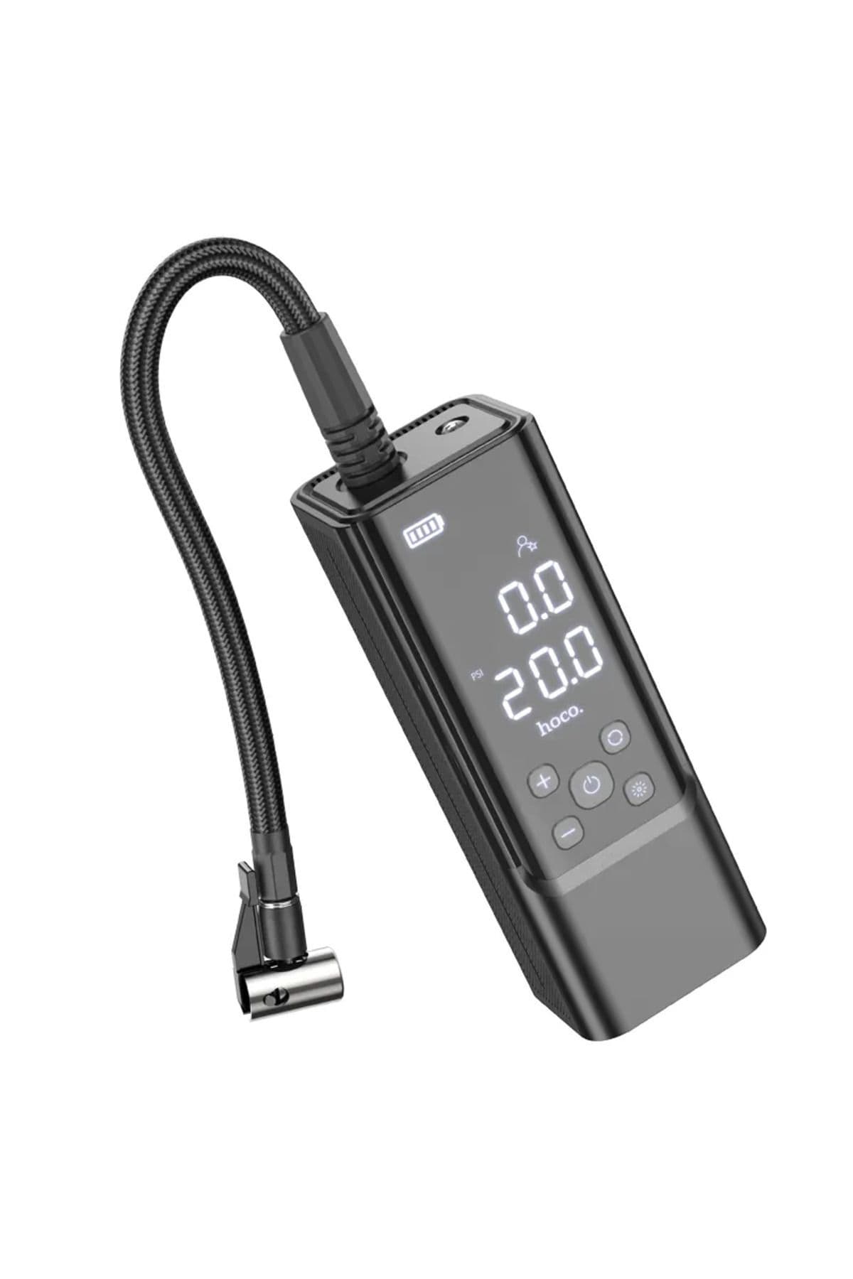 Fogy 5000mah Çok Fonksiyonlu Dijital Taşınabilir Akıllı Araba Şarjlı Kompresör Lastiği Hava Pompası