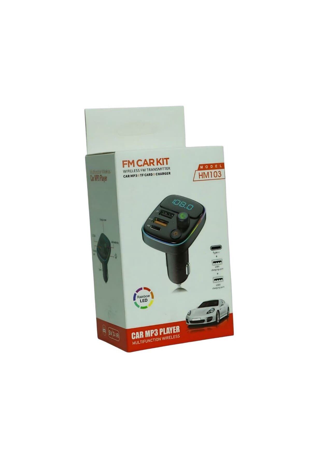 Bluetooth FM Transmitter Araç İçi Hızlı Şarjlı