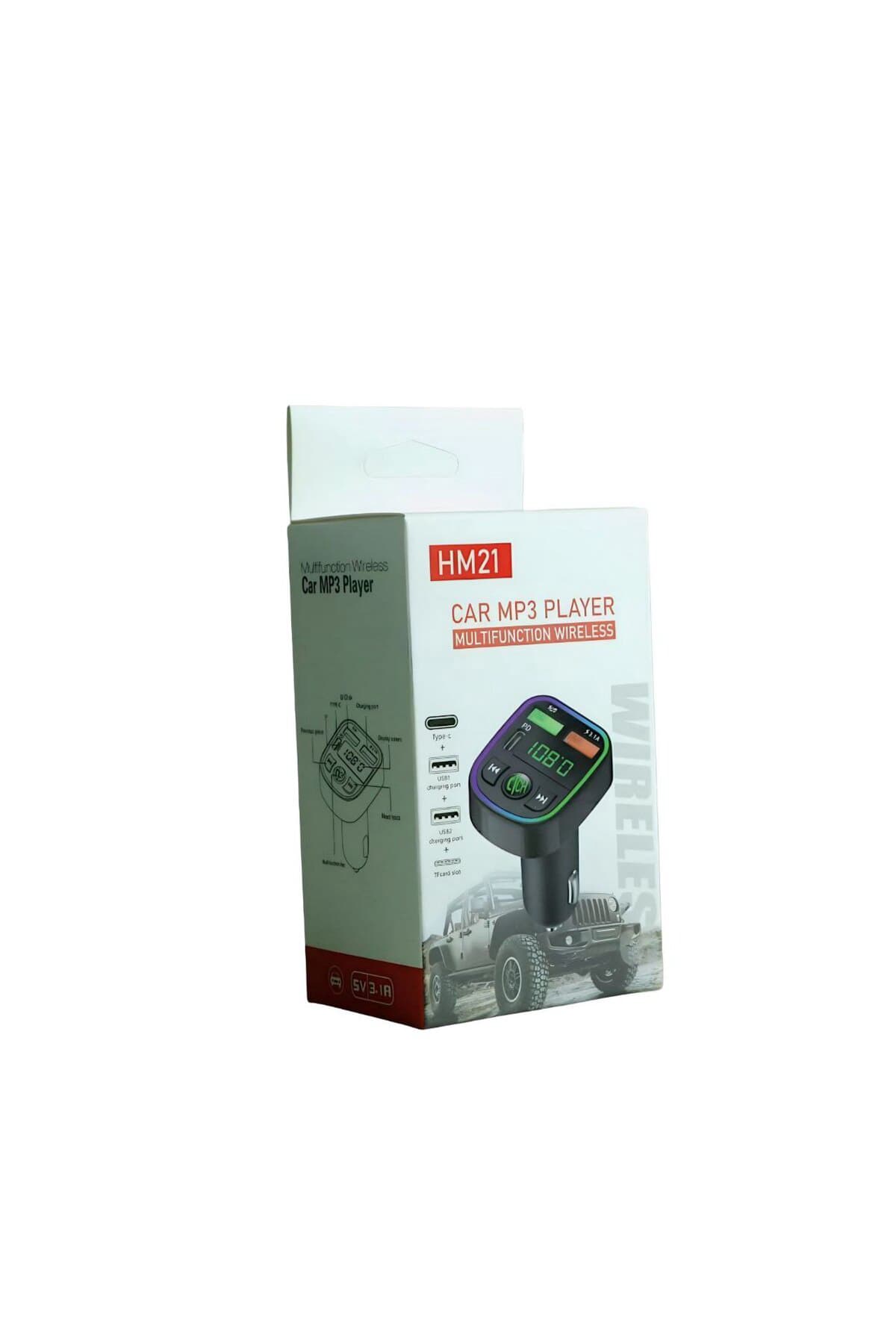 Araç İçi Bluetooth FM Transmitter & Çift USB Hızlı Şarj Cihazı