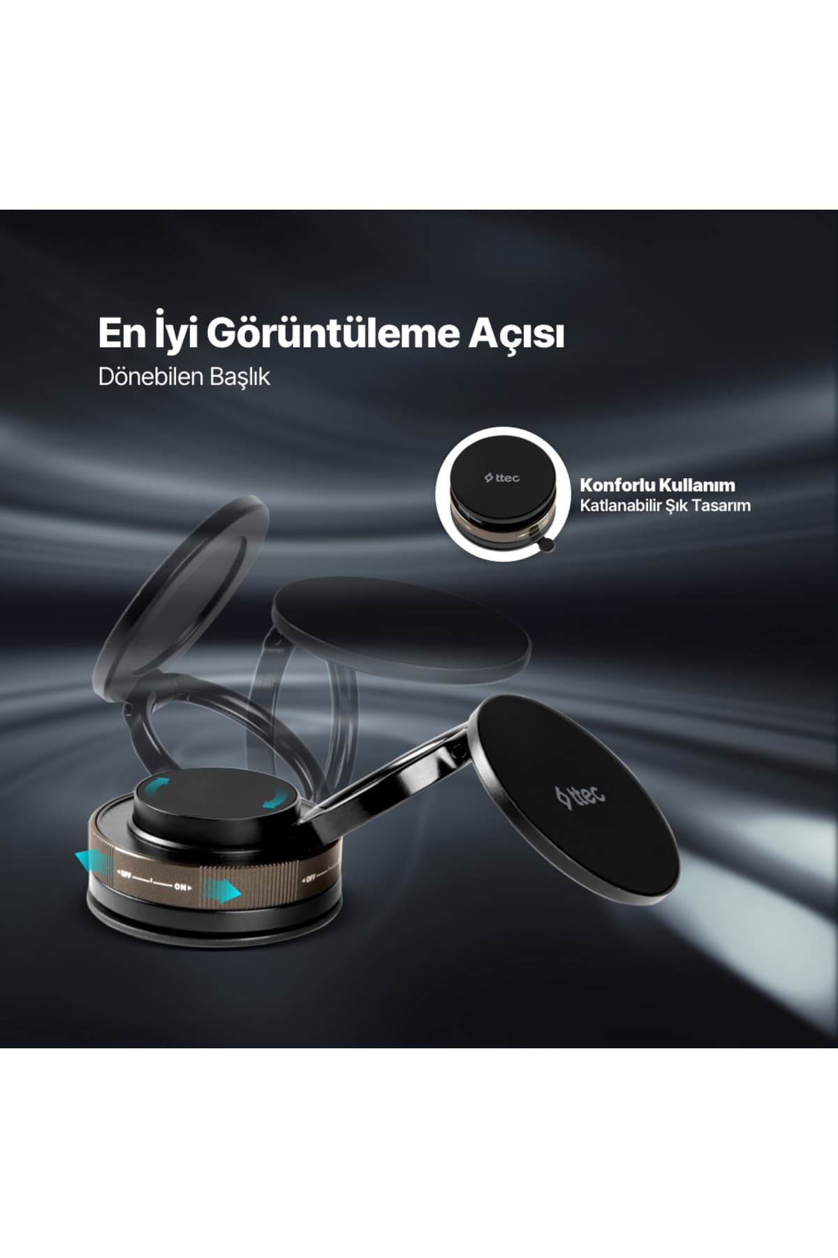 EasyDash M MagSafe Uyumlu Araç İçi Telefon Tutucu 2TT43
