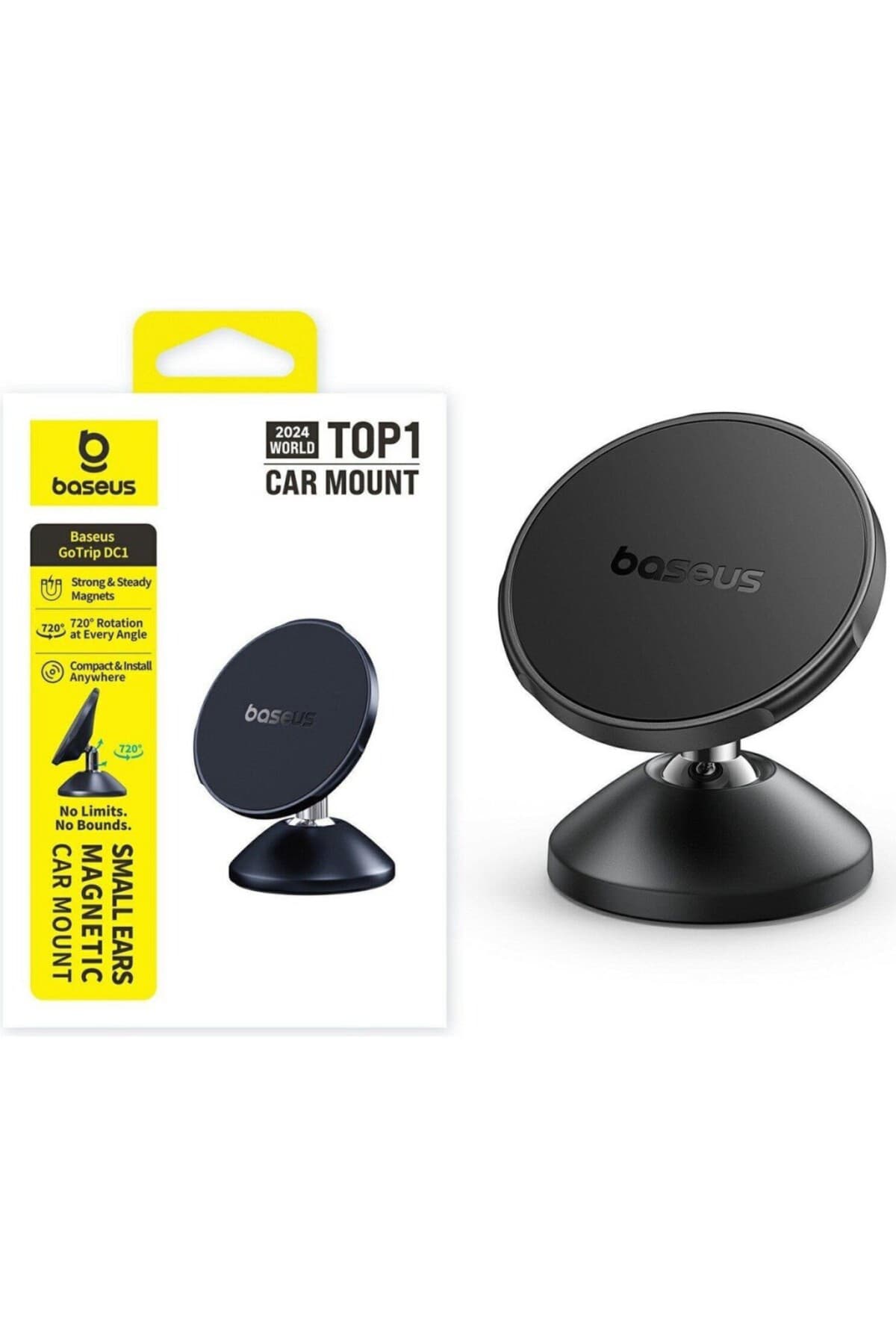 GoTrip DC1 Small Ears Manyetik Araç Telefon Tutucu – Siyah