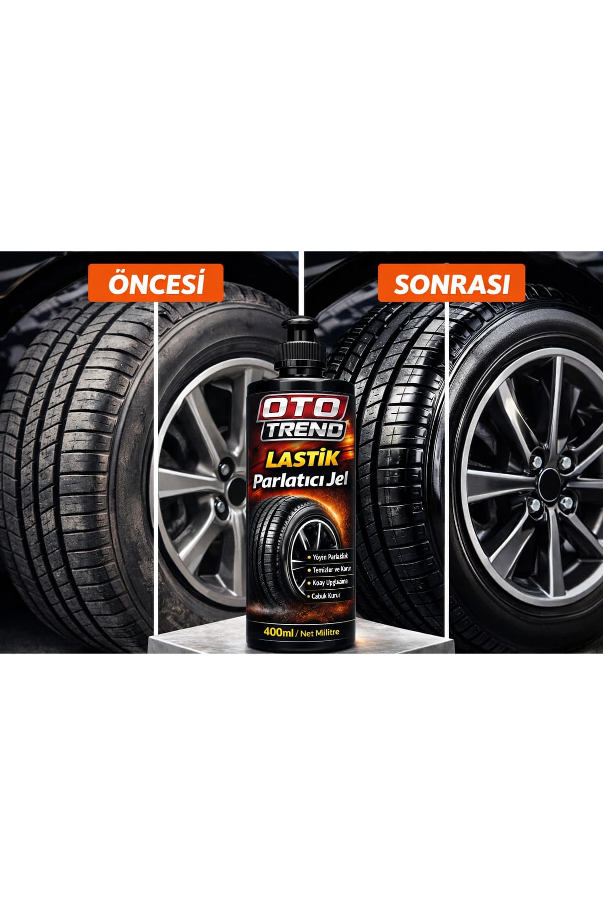 Oto Bakım Seti 7’li – Hızlı Cila, Oto Şampuanı, Lastik Parlatıcı, Torpido Parlatıcı, Jant Temizleyici ve Koltuk Temizleyici